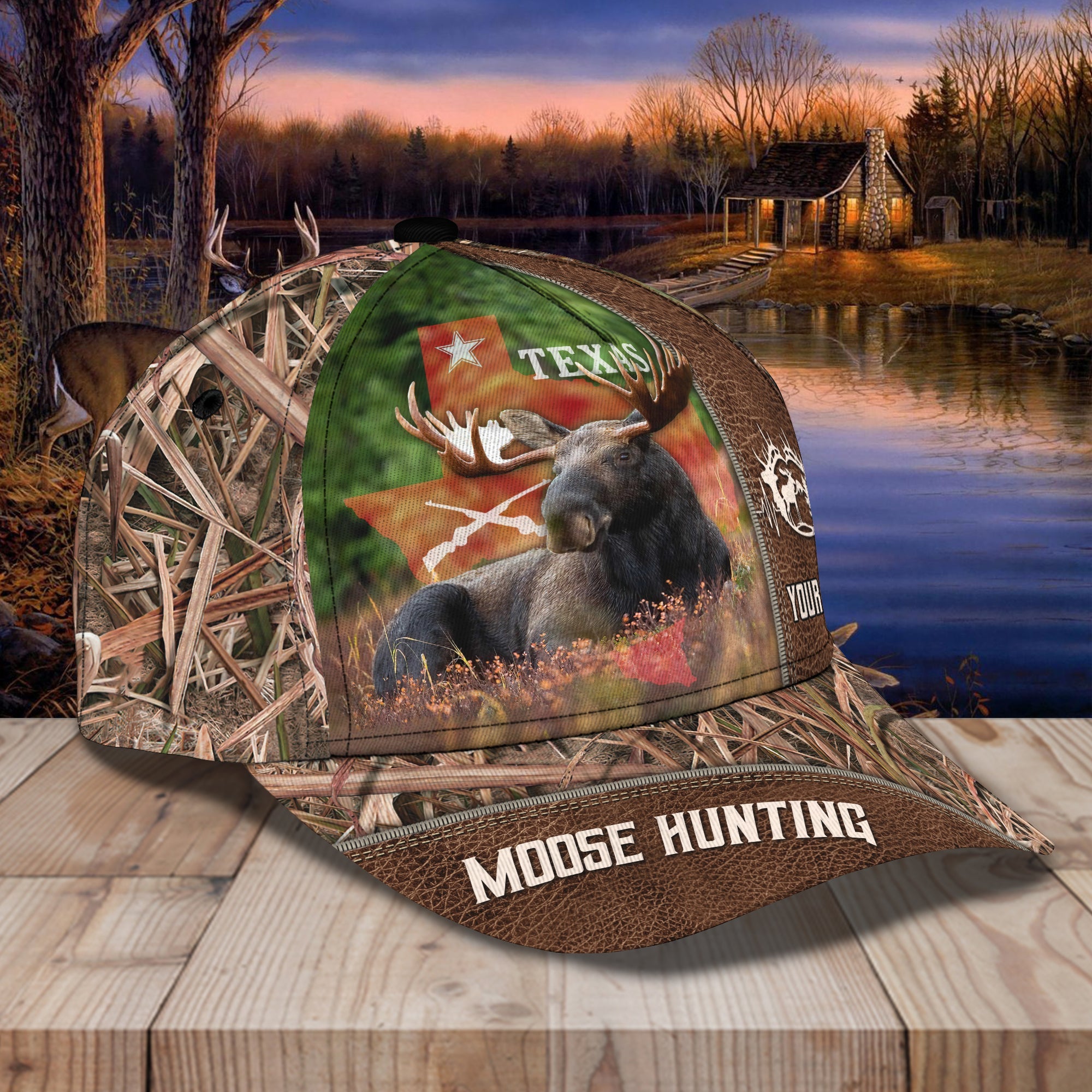 Moose Hunting - Personalized Name Cap - Vtm99