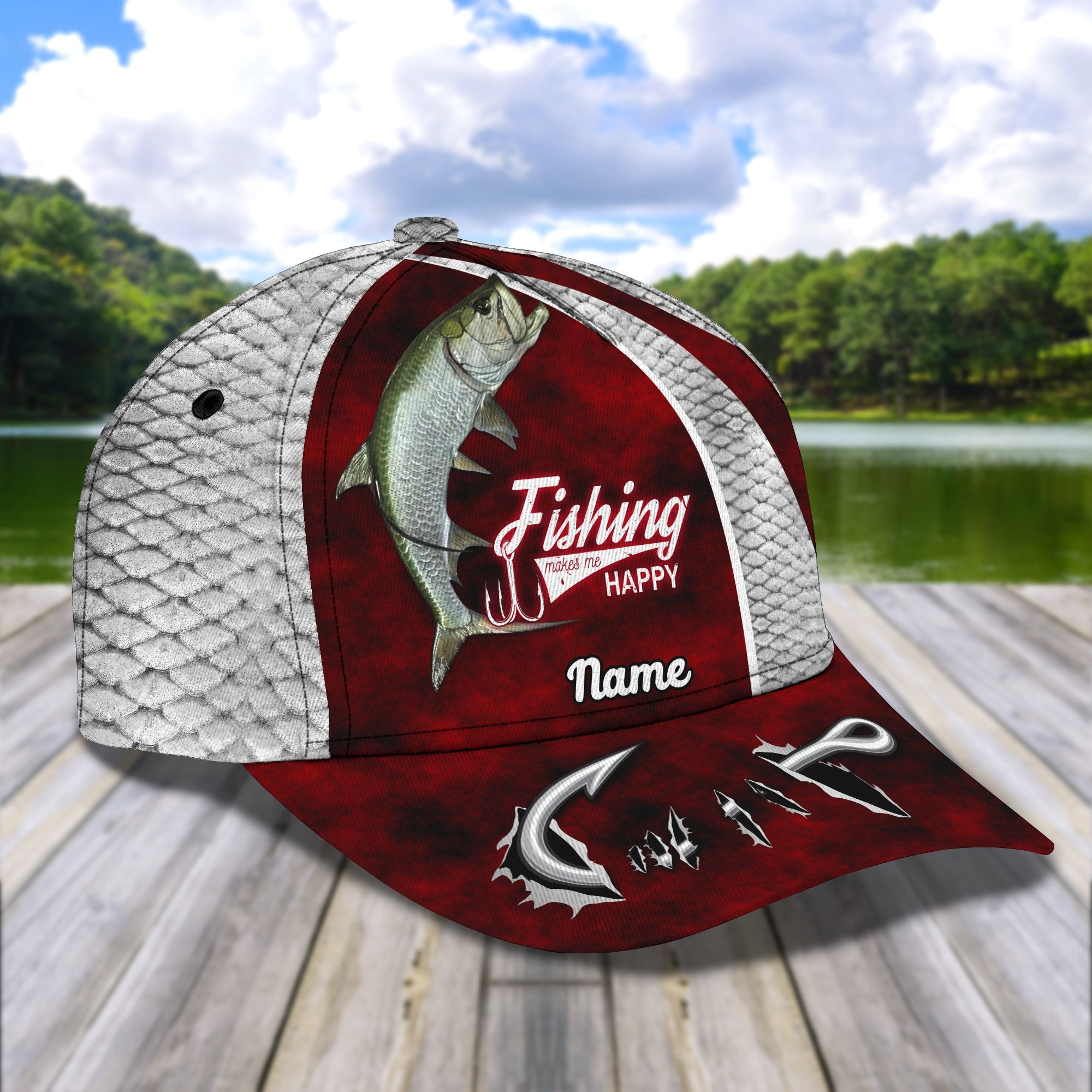 Tarpon Fishing- Personalize Name Cap  - Loop - Ntp-344