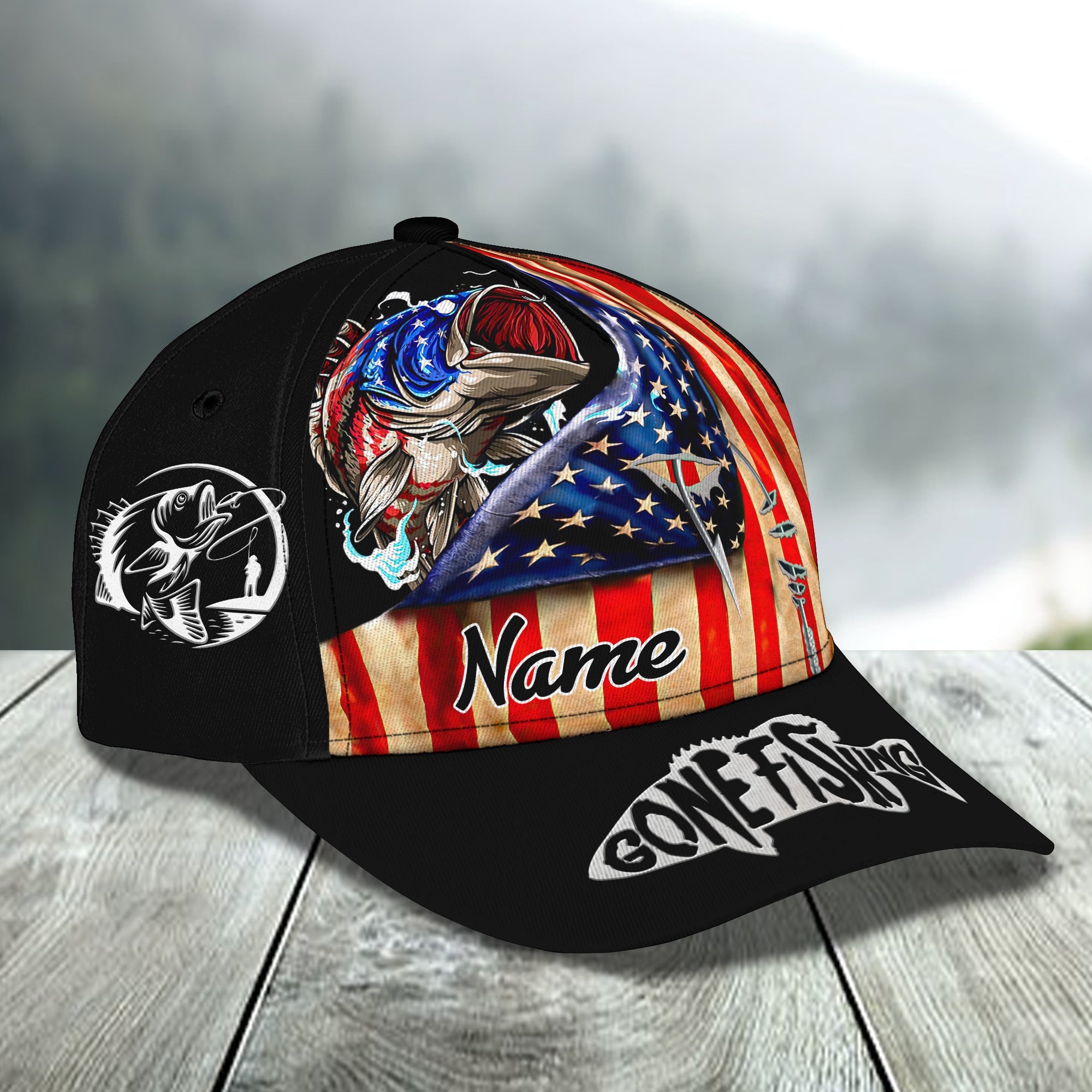 Fishing - Personalized Name Cap - Dp98 - Dp297
