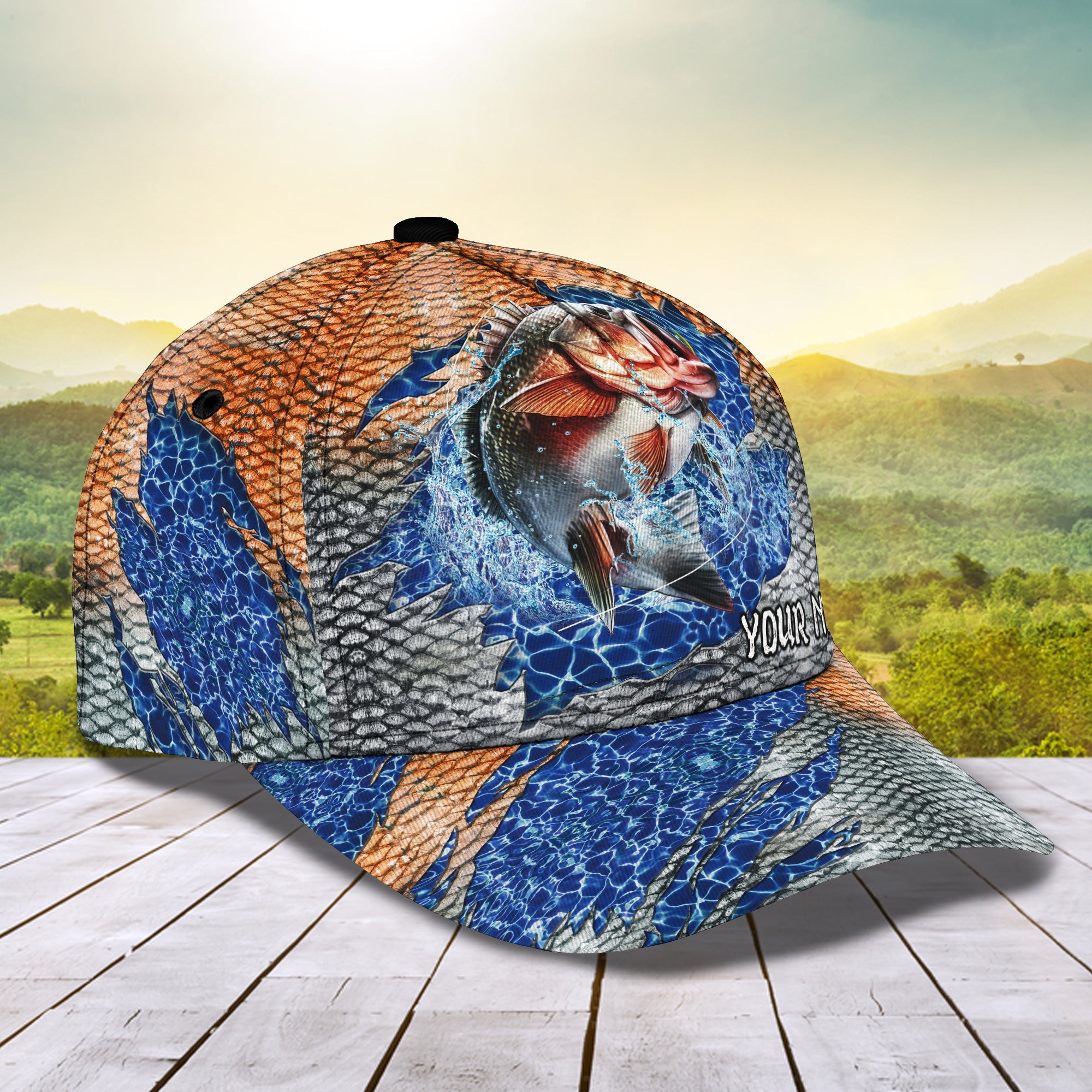 Fishing 02 - Personalized Name Cap - Pth98