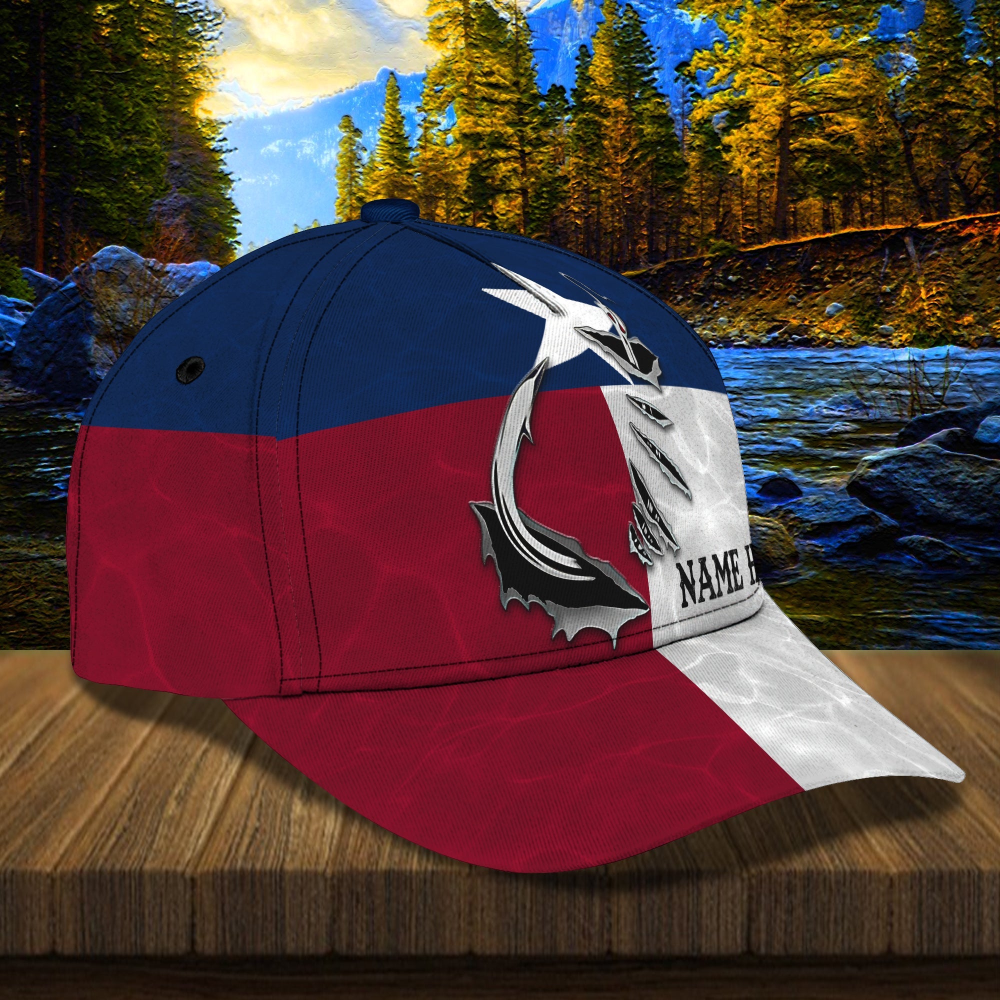 Texas Fishing - Personalized Name Cap - 67