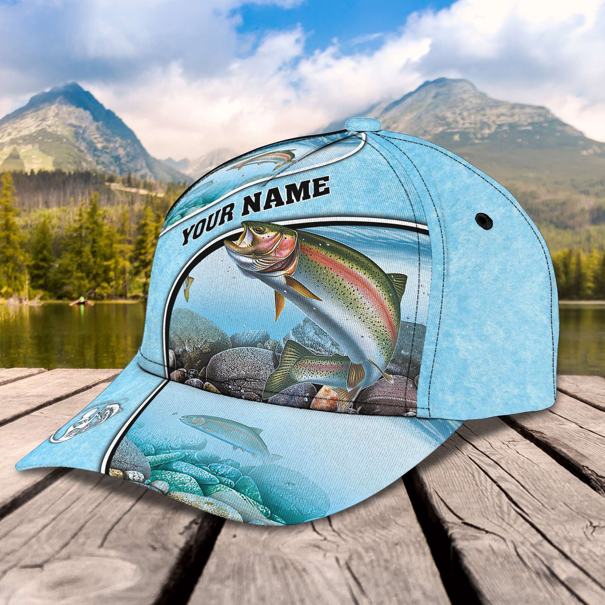 Fishing salmon - Personalized Name Cap004 - ATM2K