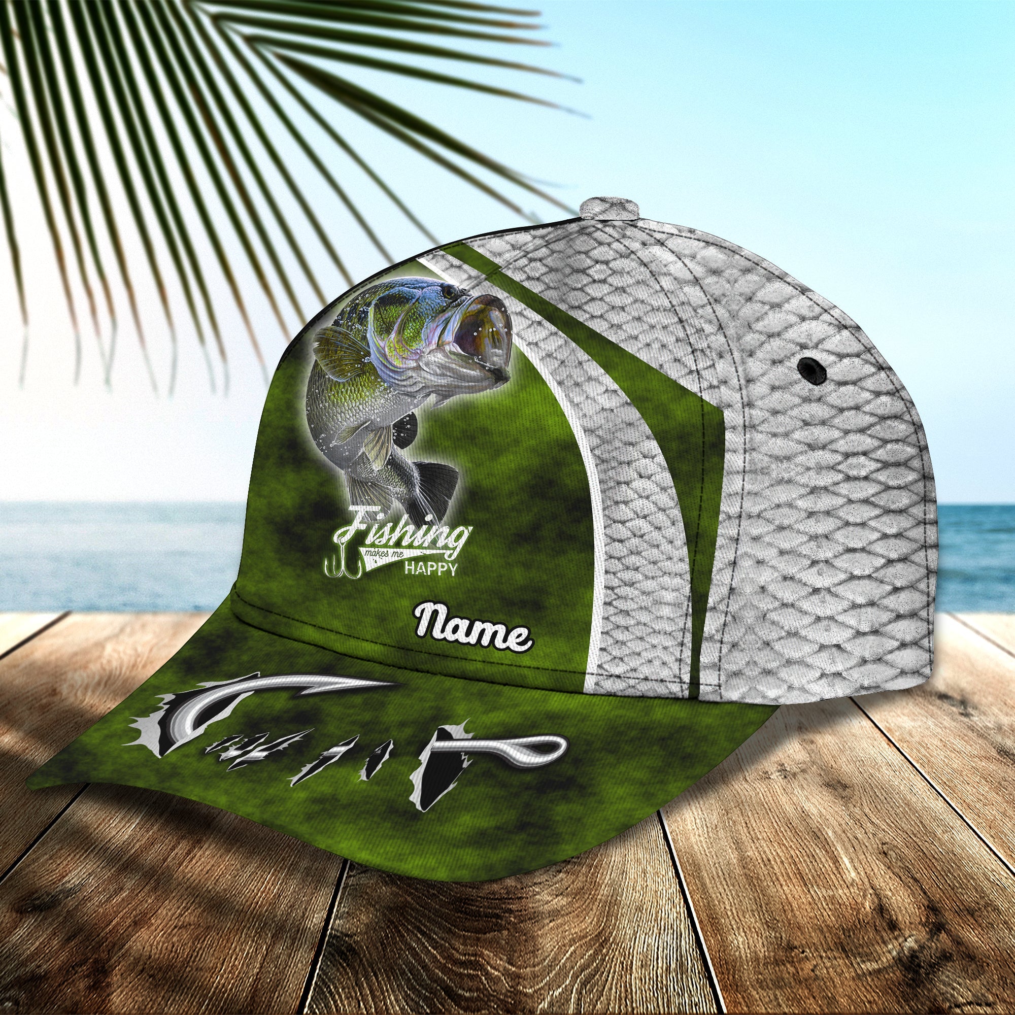 Fishing 05 - Personalize Name Cap  - Loop - Ntp-162