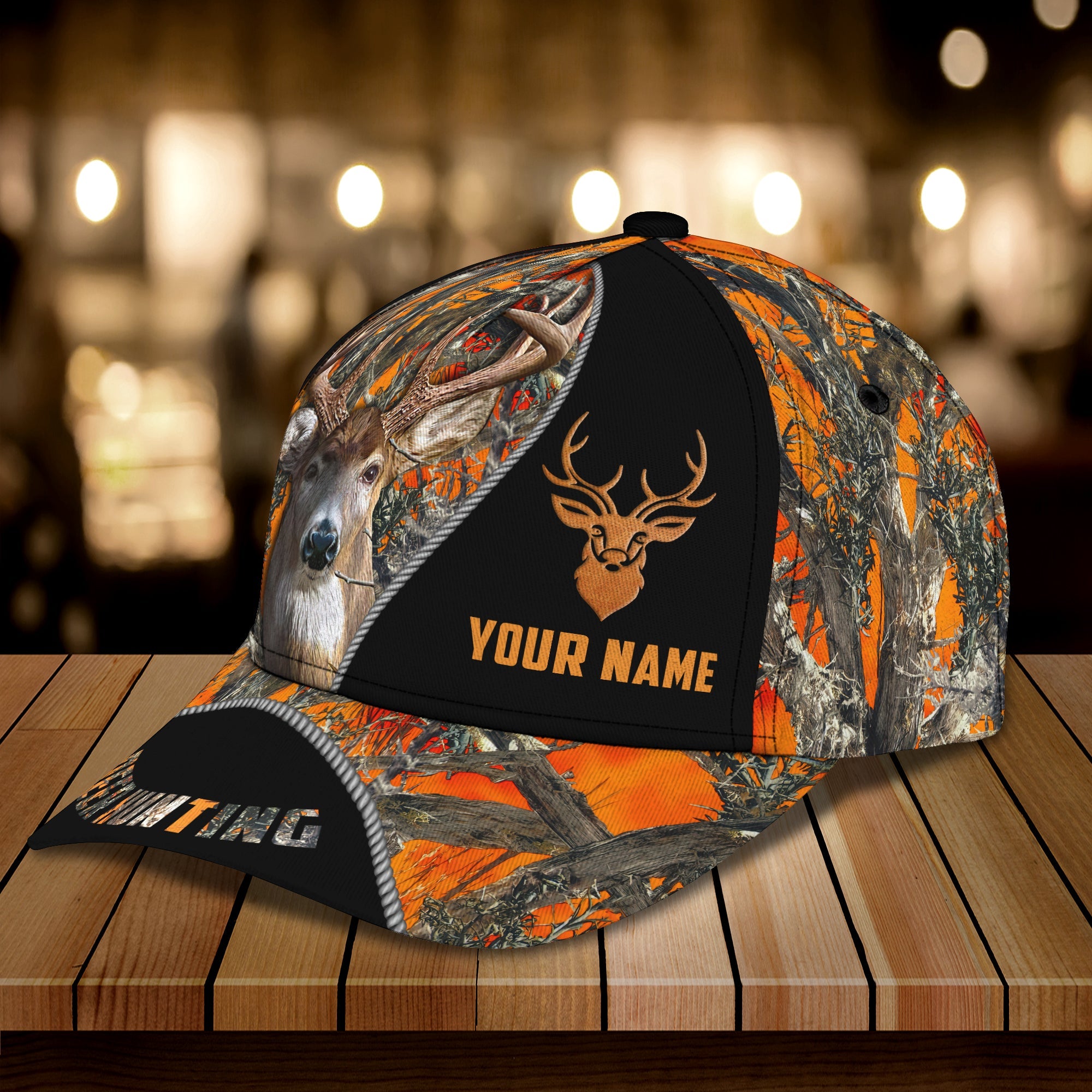 Deer Hunting - Personalized Name Cap 056 - Urt96