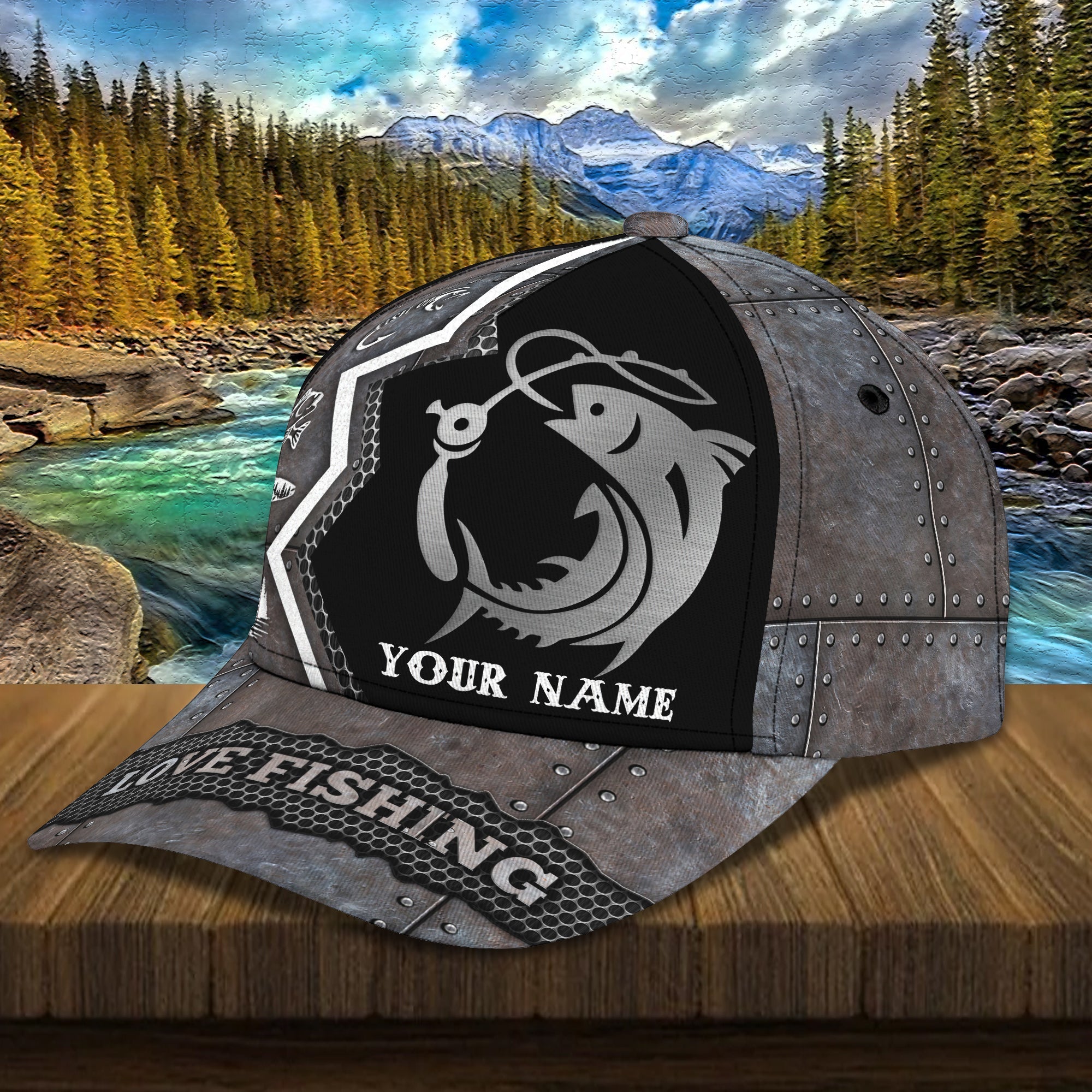 Fishing 009 - Personalized Name Cap - 16hb