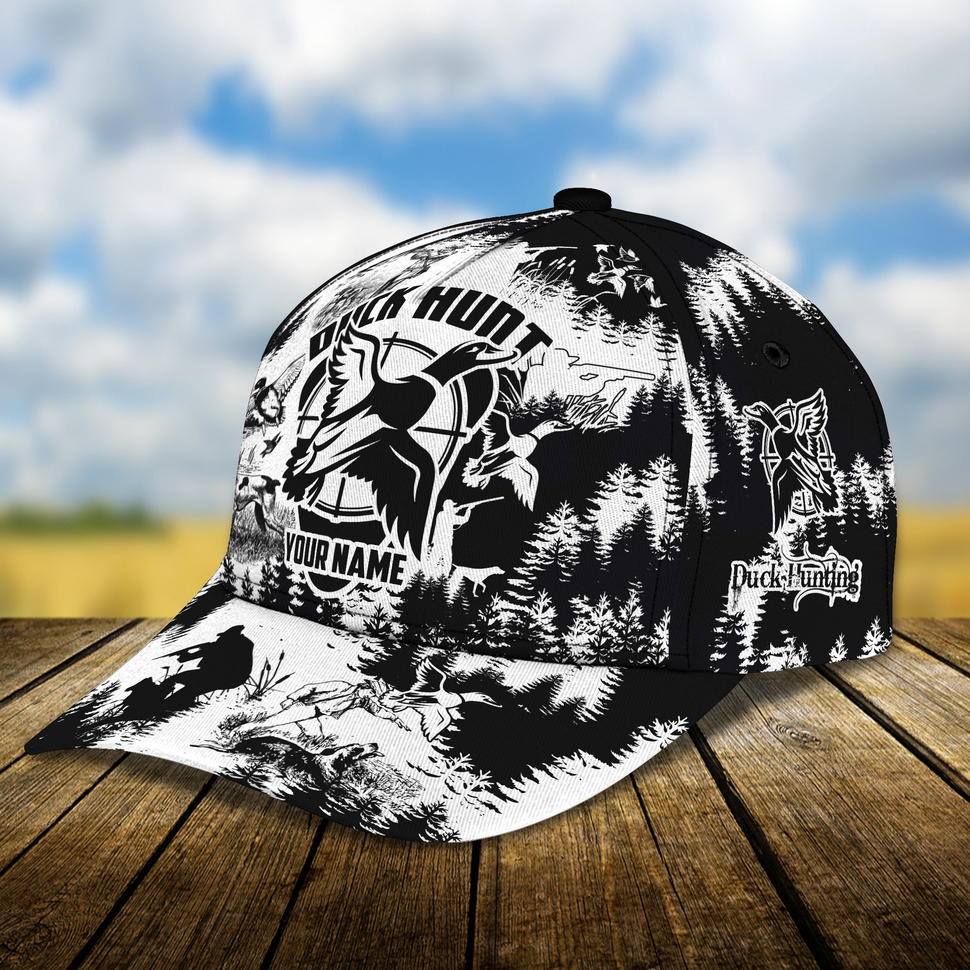 Duck Hunt - Personalized Name Cap -Loop- Hd98 89