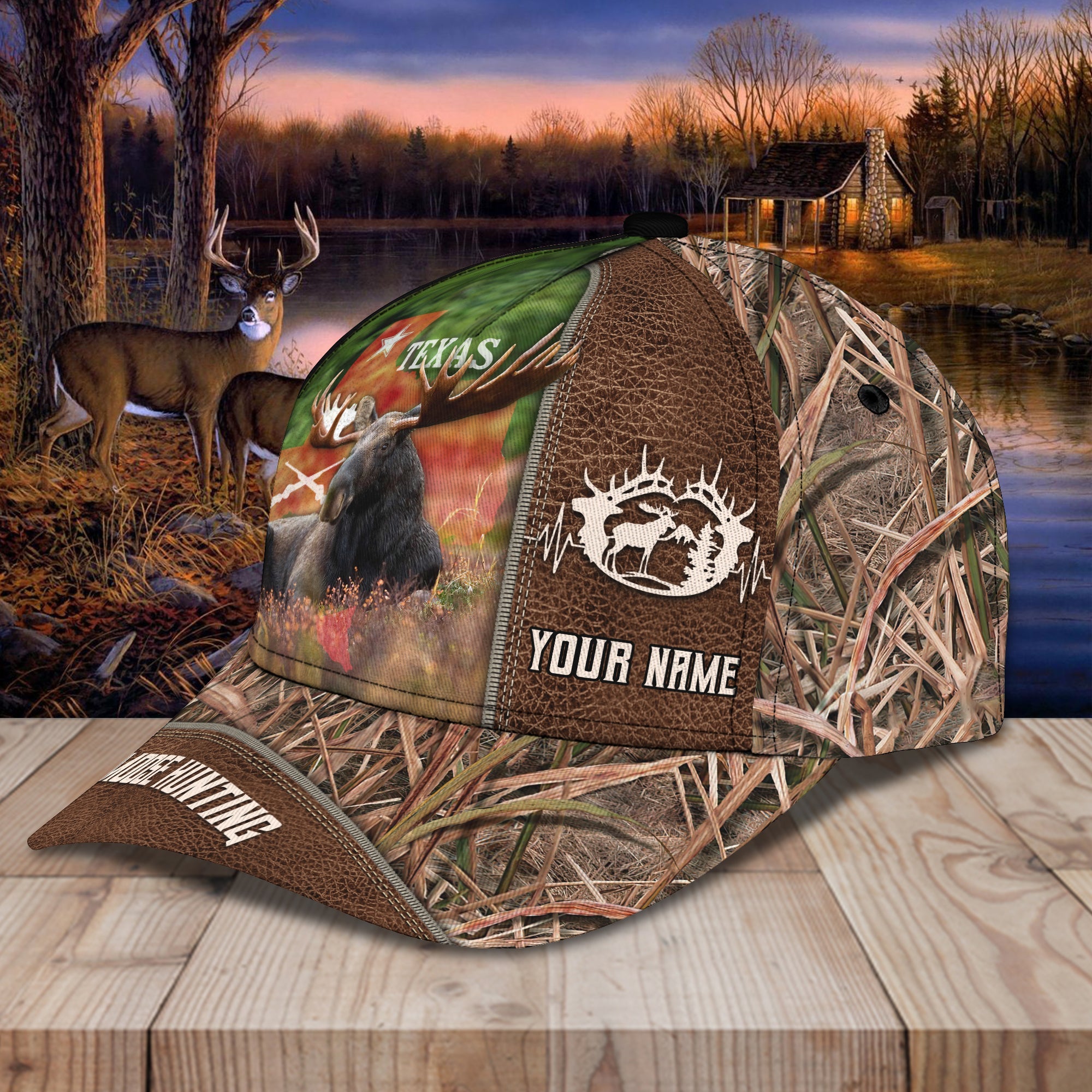 Moose Hunting - Personalized Name Cap - Vtm99
