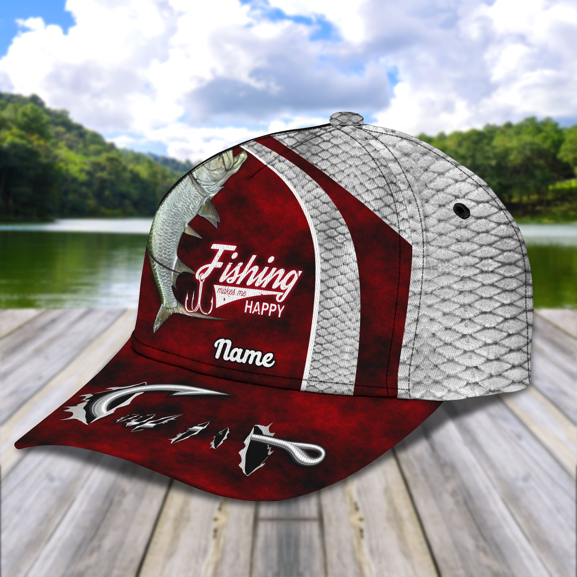 Tarpon Fishing- Personalize Name Cap  - Loop - Ntp-344