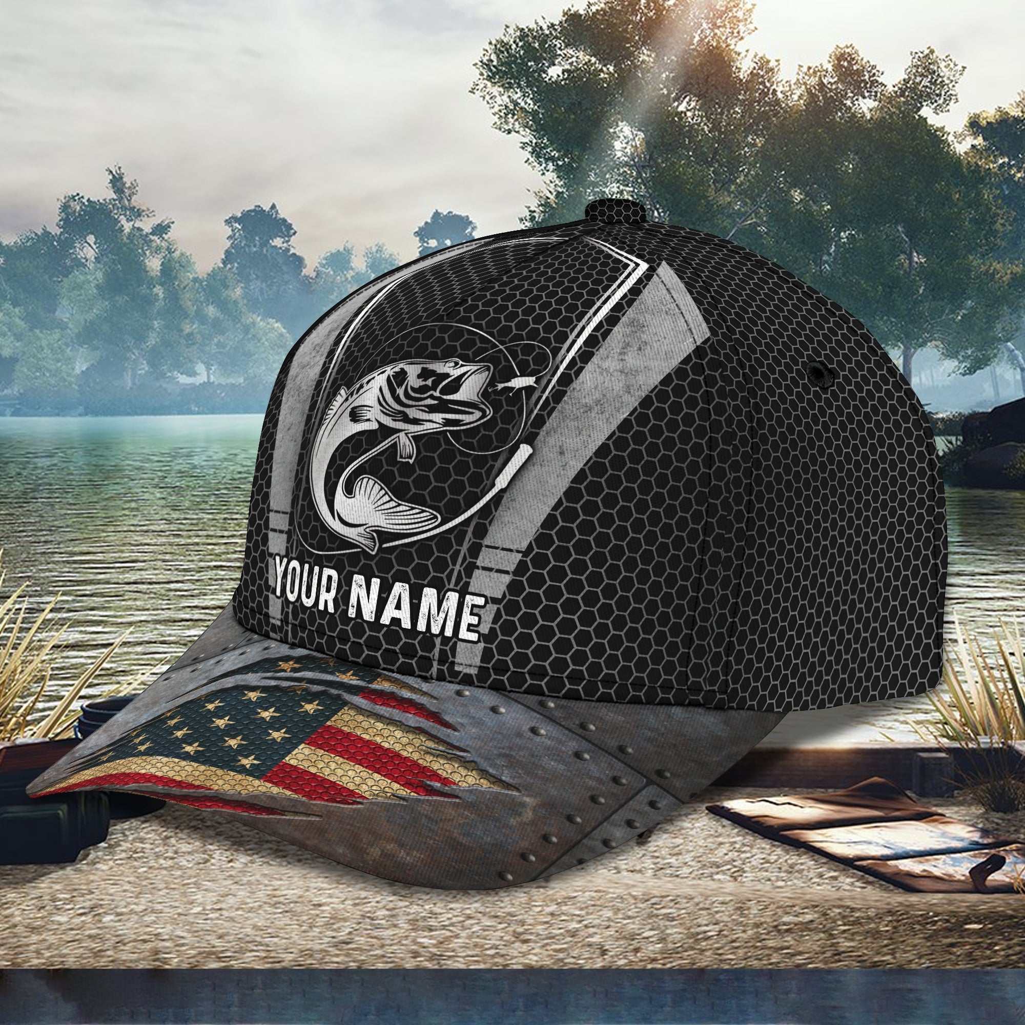 Fishing classic cap custom name dt69-1005