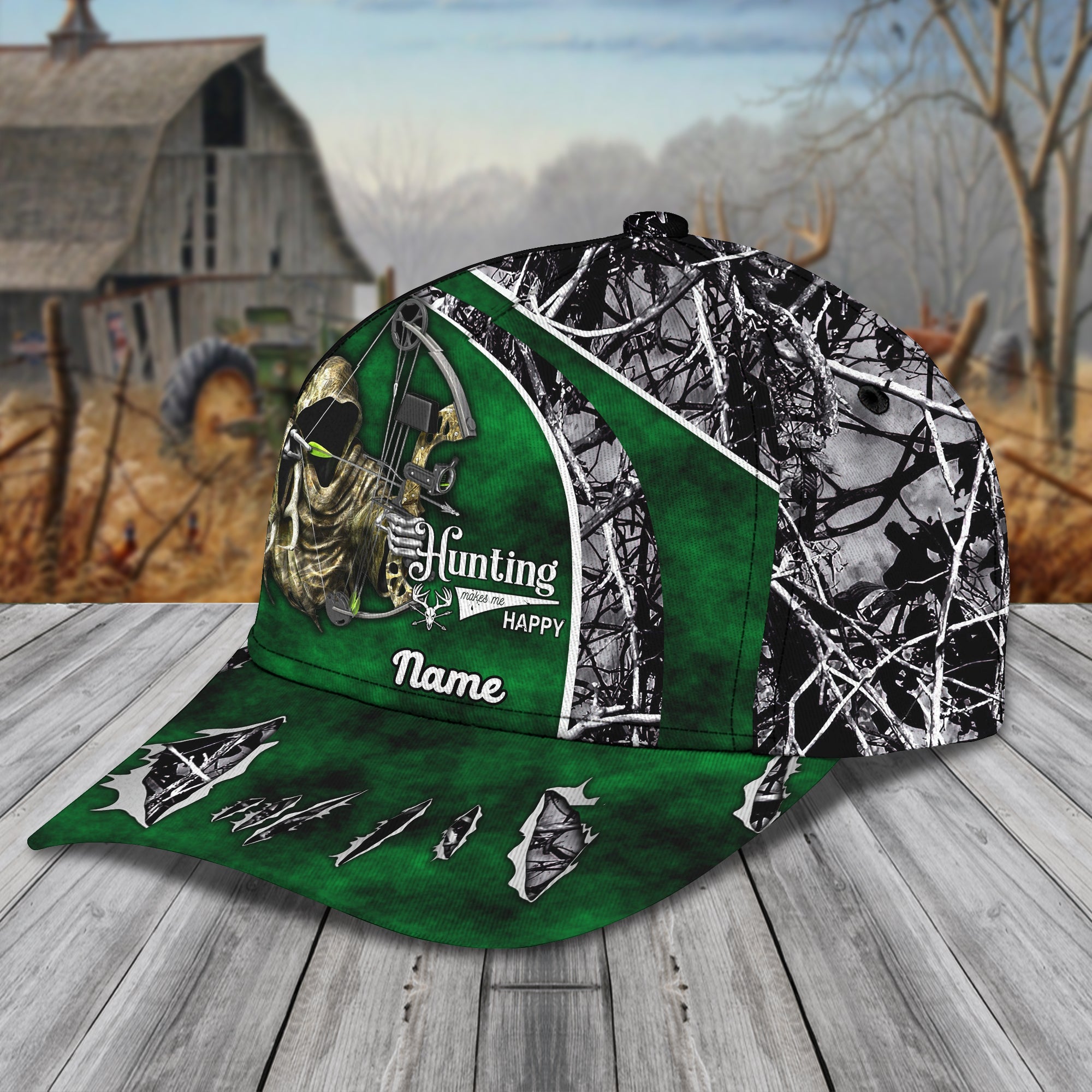 Bowhunting - Personalized Name Cap - Loop - Vhv-cap-042