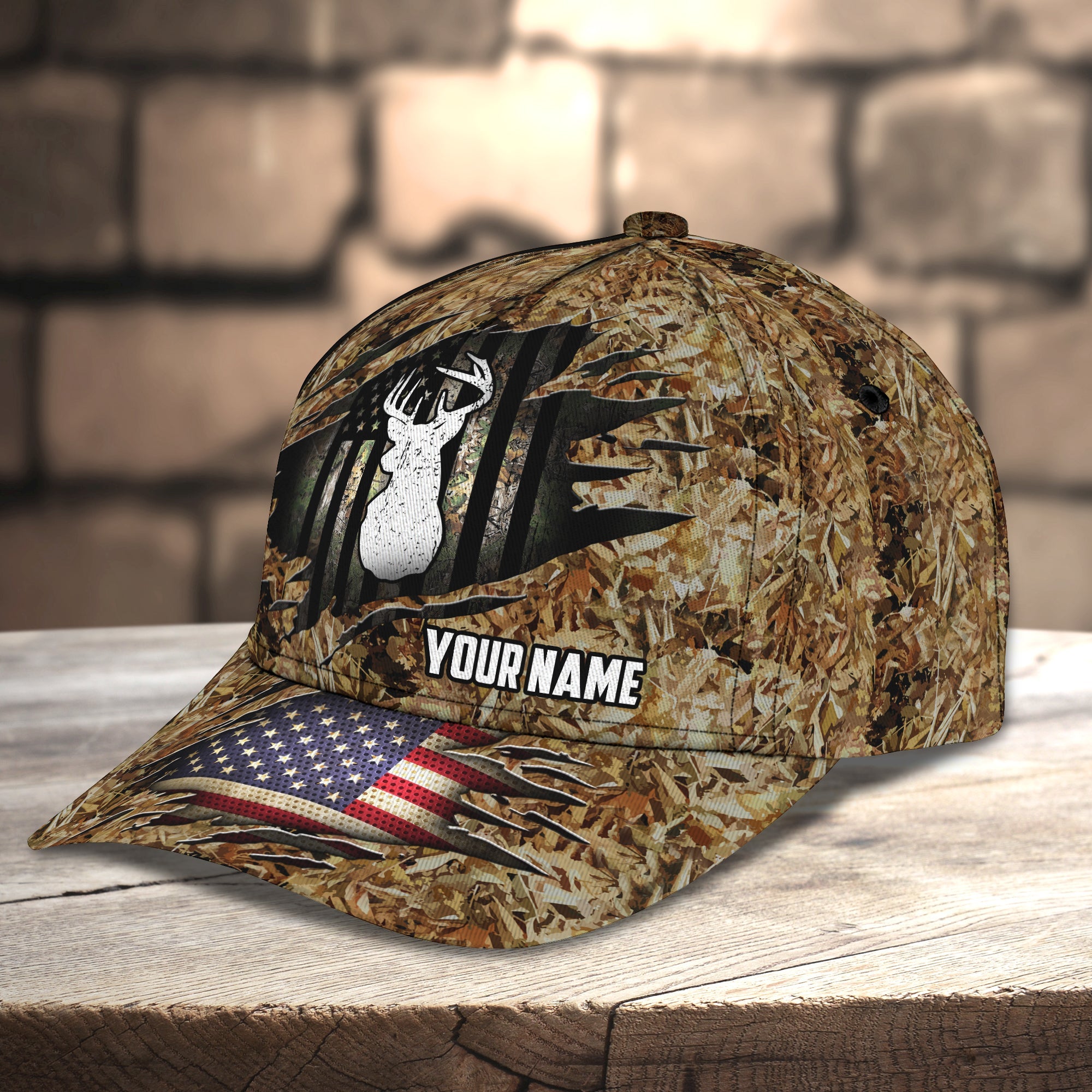 Deer Hunting Camo Custom Classic Cap DT69-1223