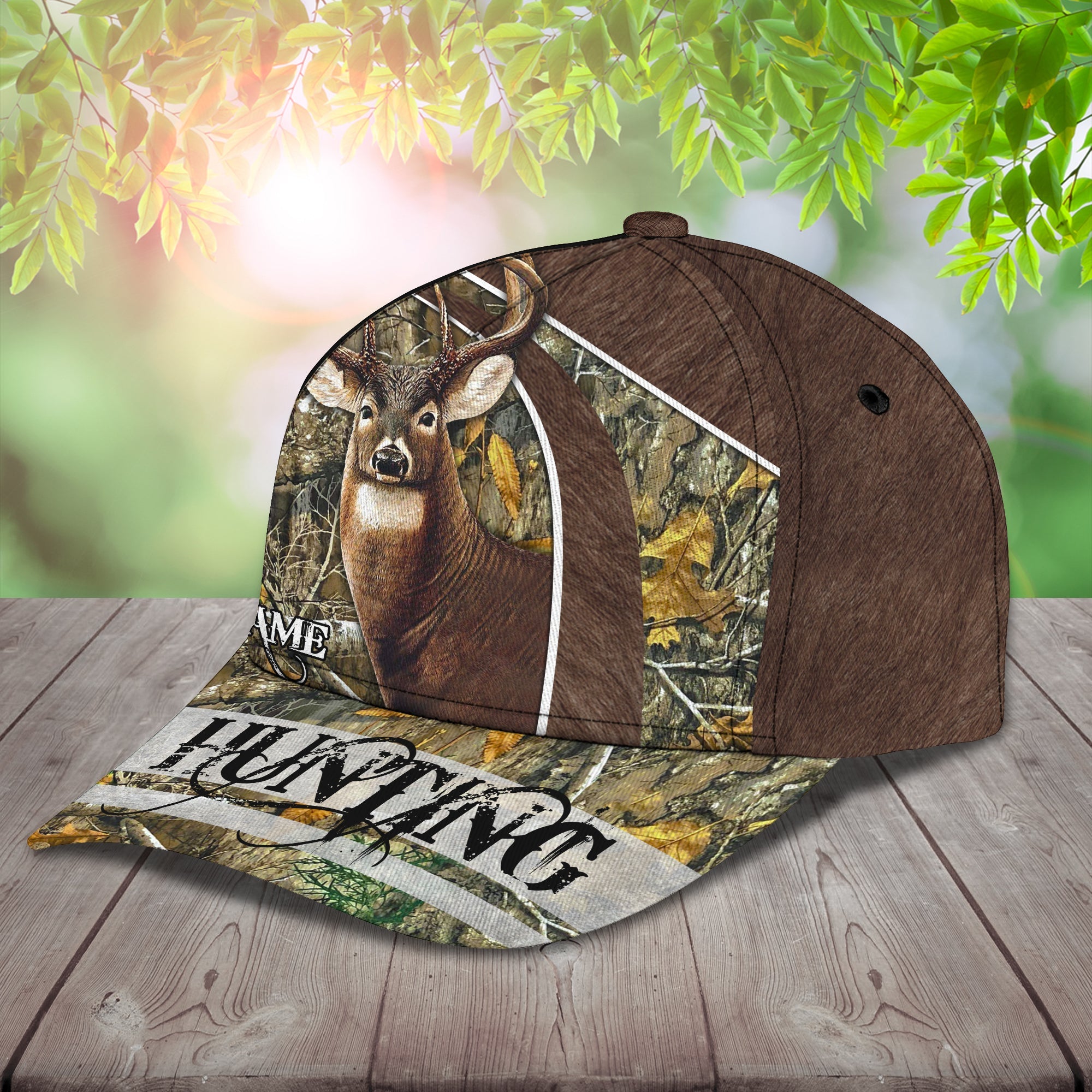 Deer Hunting - Personalize Name Cap  - Loop - Ntp-244