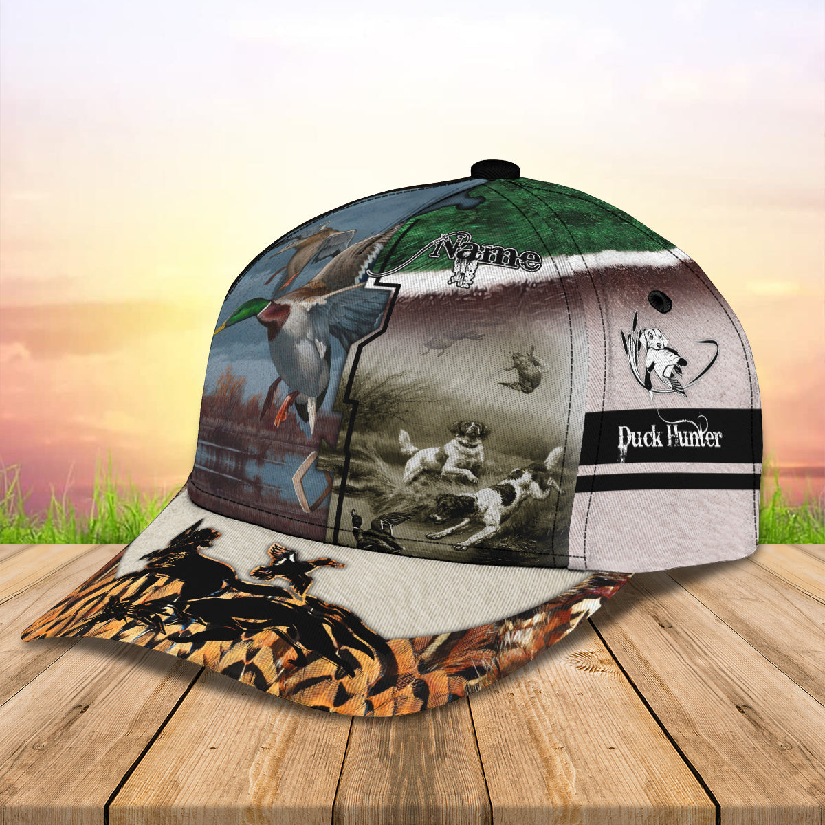 Duck Hunting 1 - Personalized Name Cap - Nt168 - Ct058