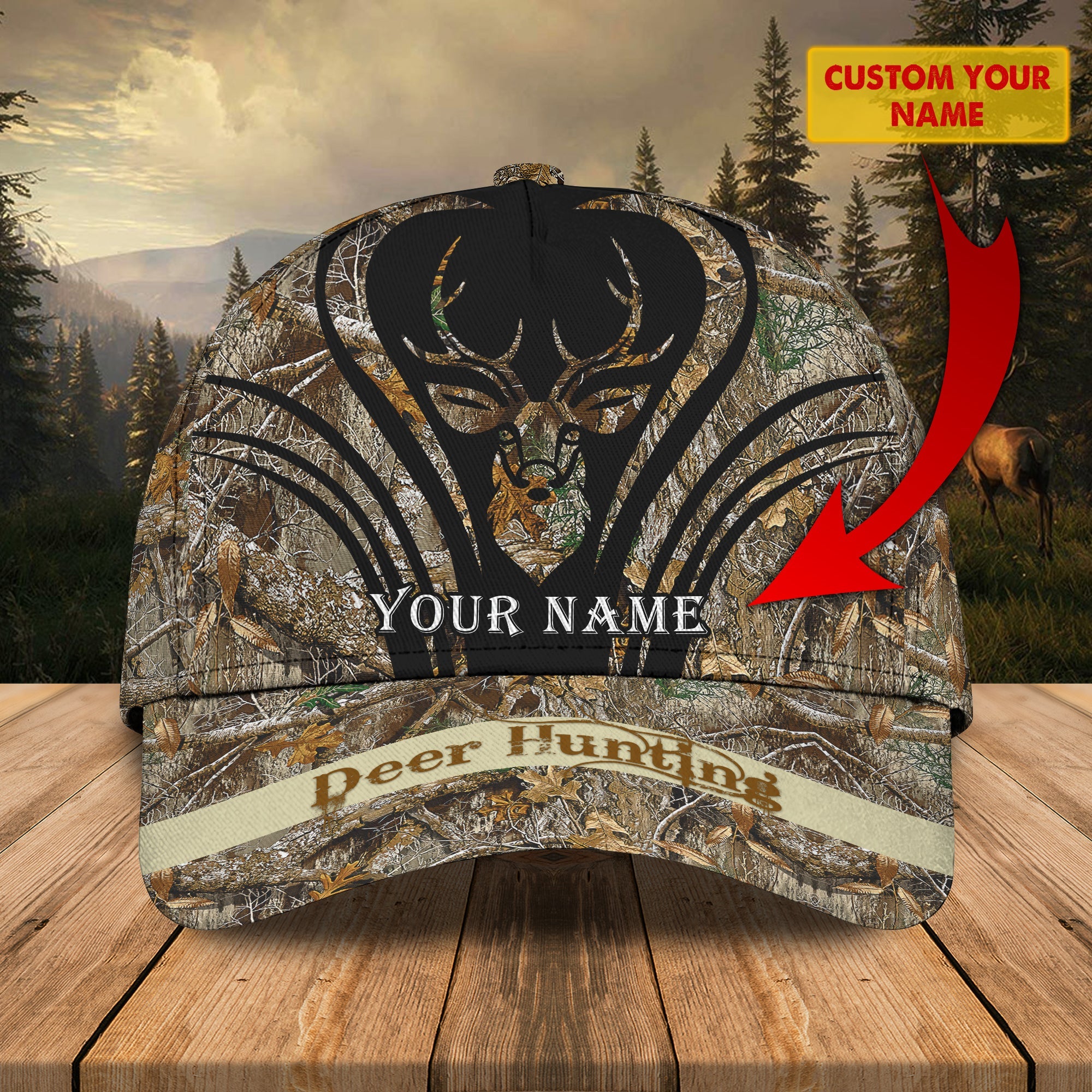 Deer hungting- Personalized Name Cap - Lst149