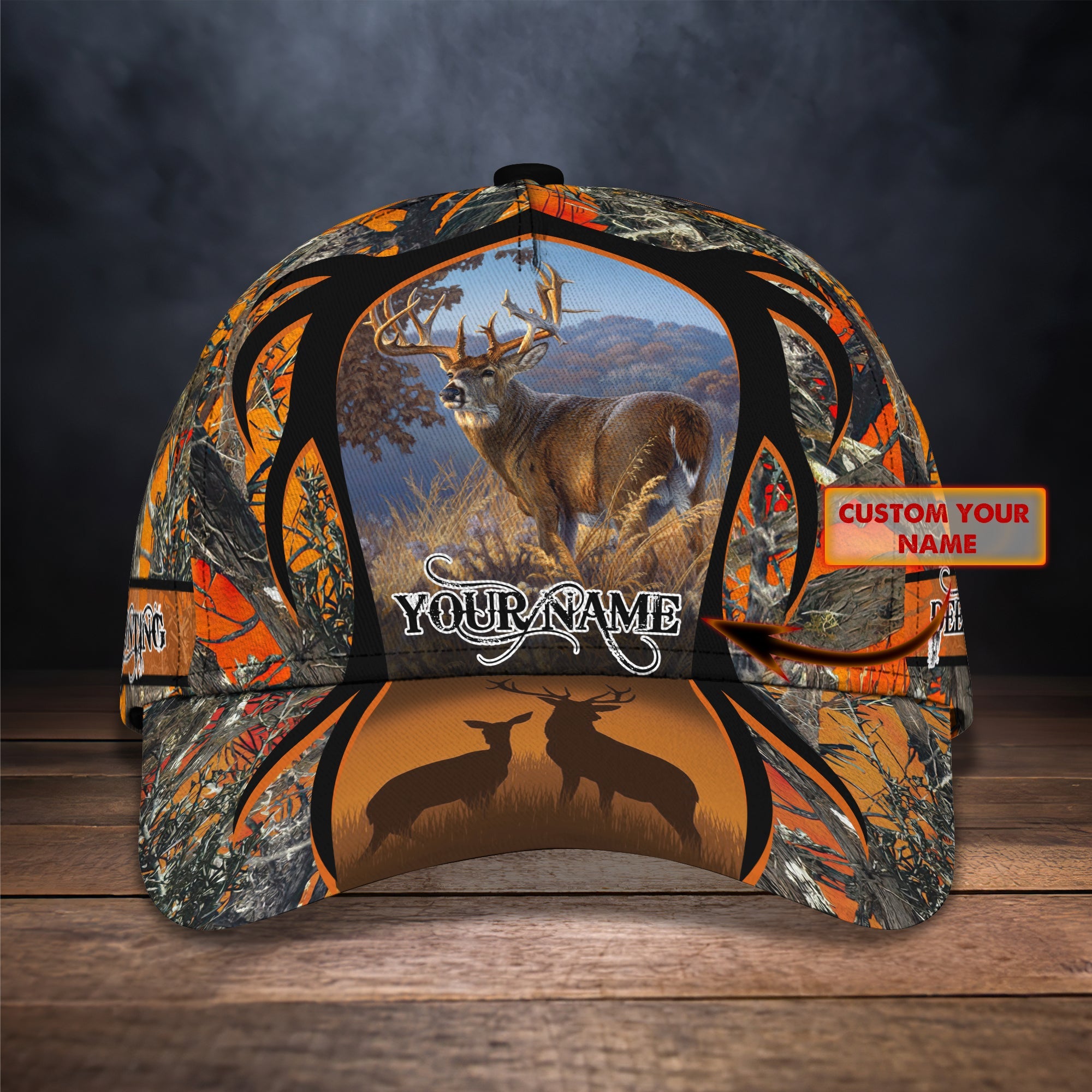 Deer Hunting - Personalized Name Cap 03 - RINC98