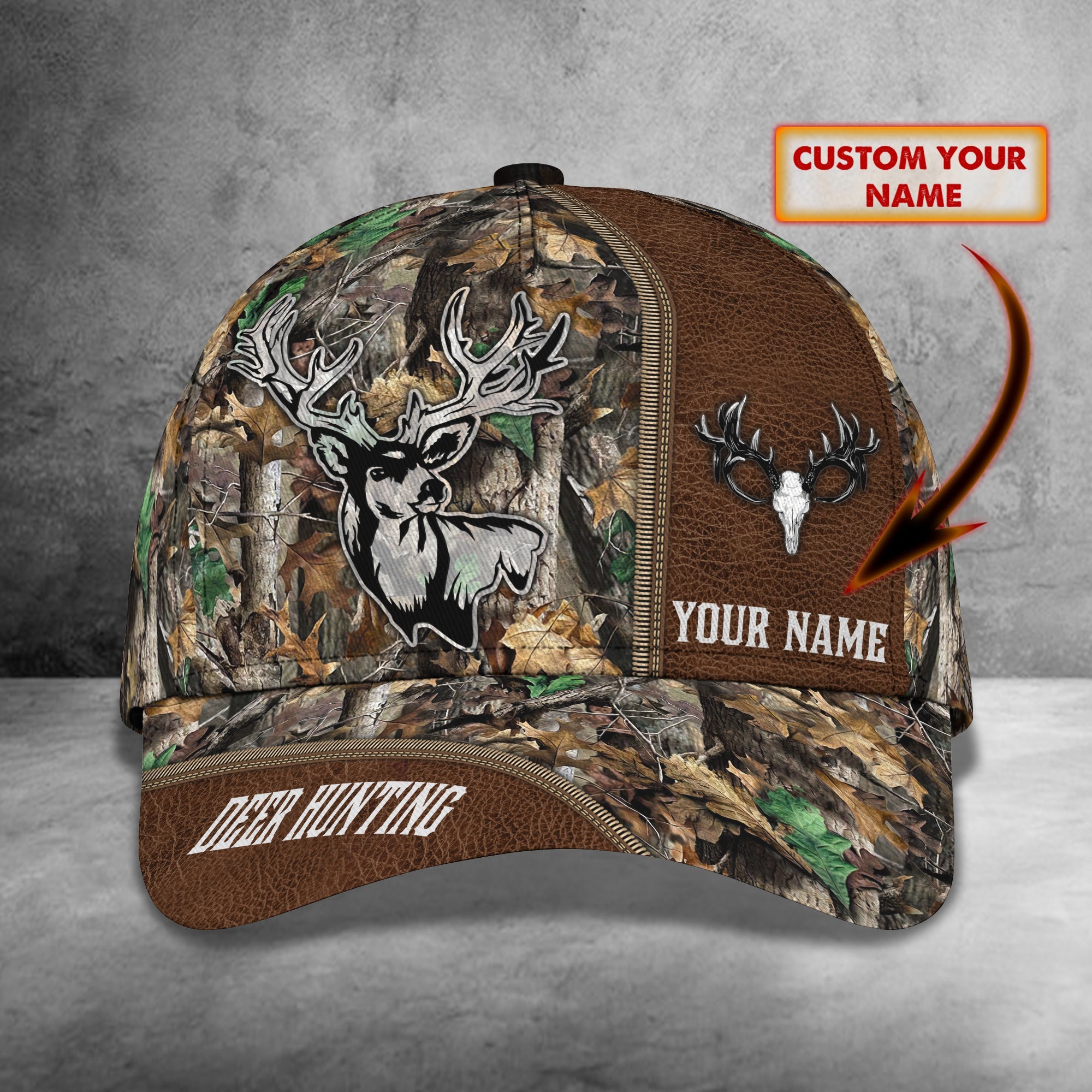 Deer Hunting - Personalized Name Cap - Td97 01