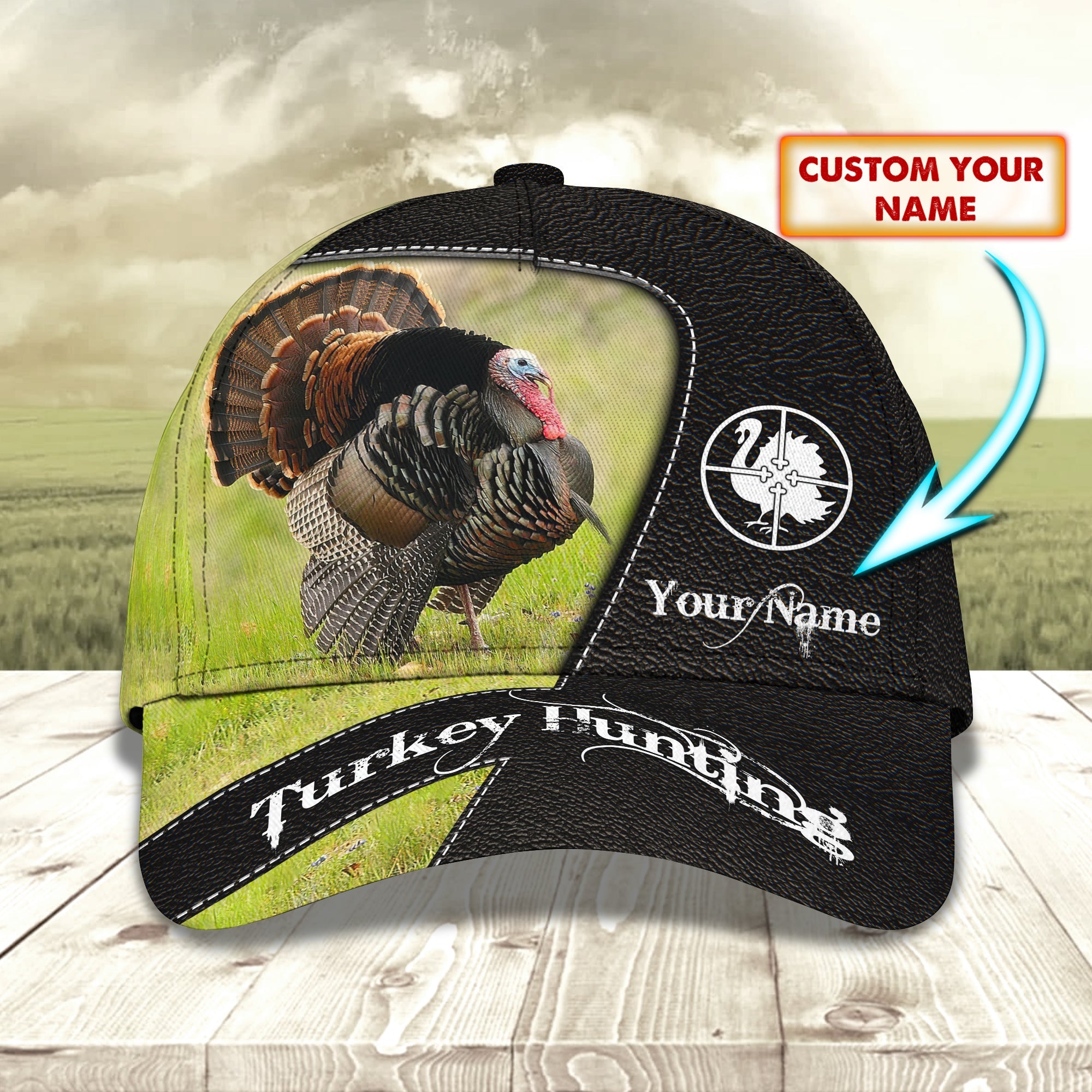 Turkey Hunting - Personalized Name Cap01 - ATM2K
