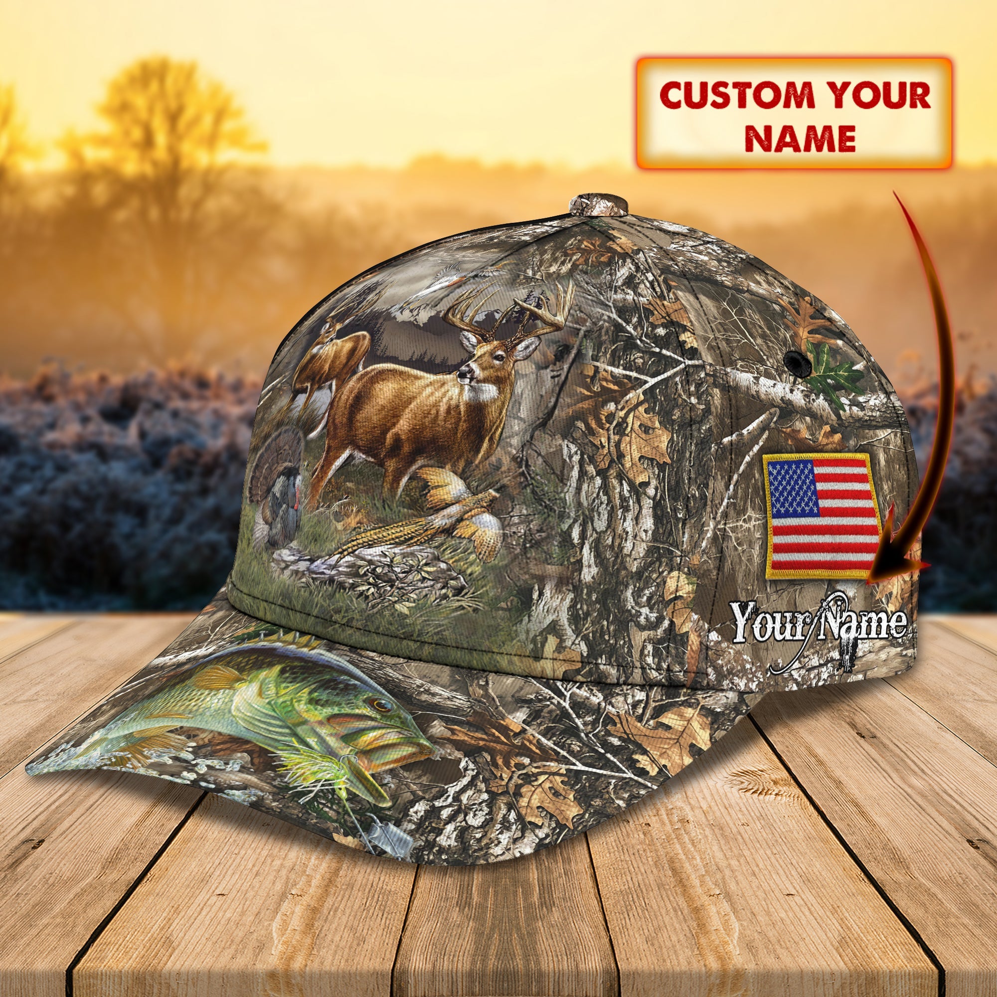 Hunting 05 - Personalized Name Cap - 16hb