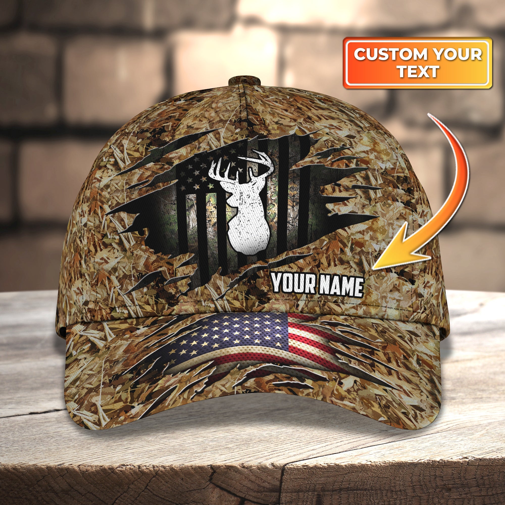 Deer Hunting Camo Custom Classic Cap DT69-1223