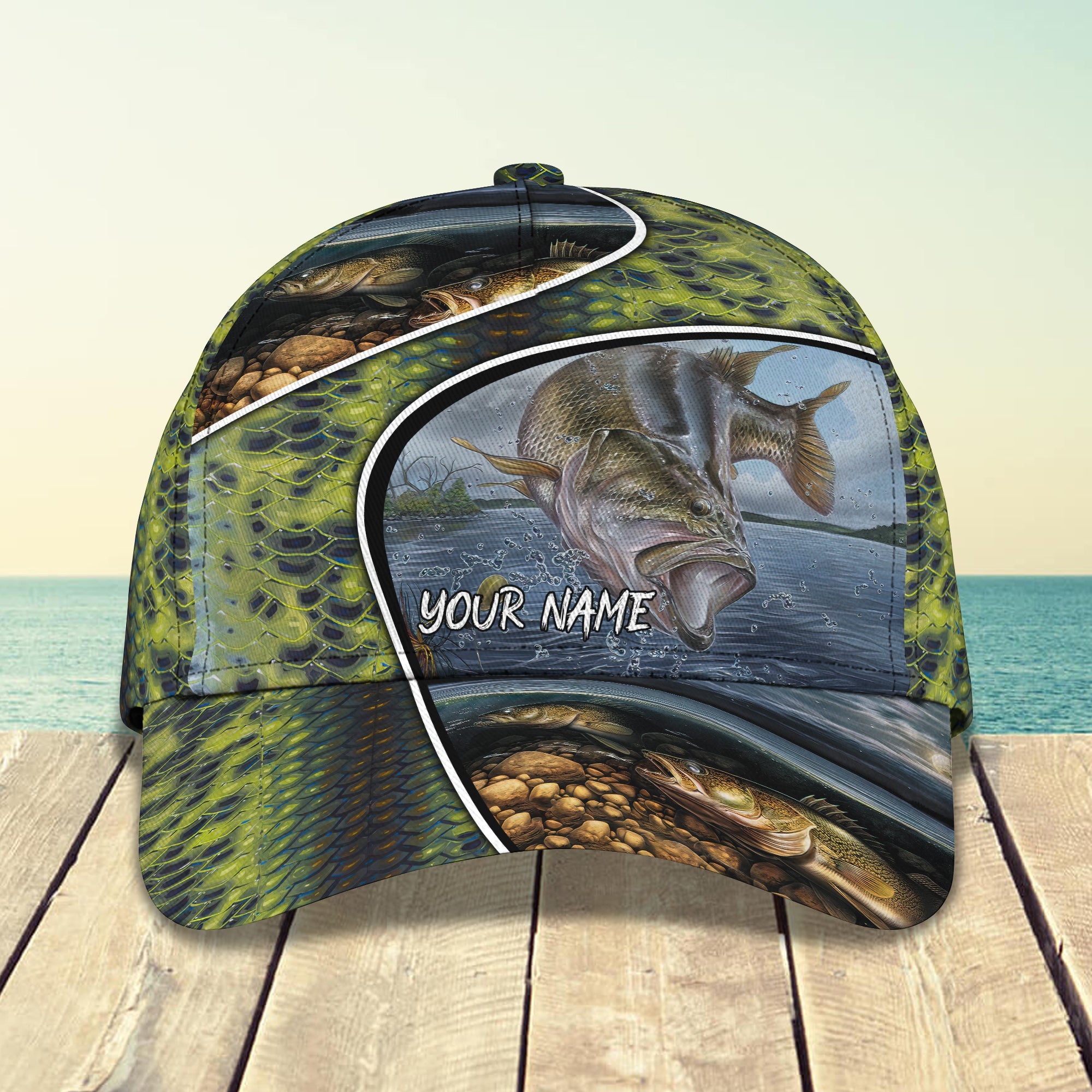 Fishing 01- Personalized Name Cap - Pth98