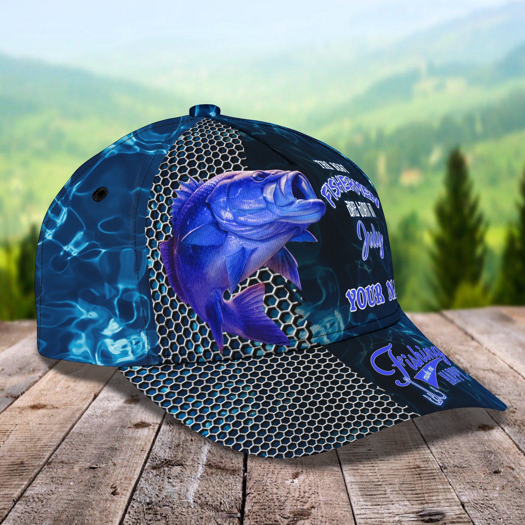 The Best Fishermen  - Personalized Name Cap - Vtm99