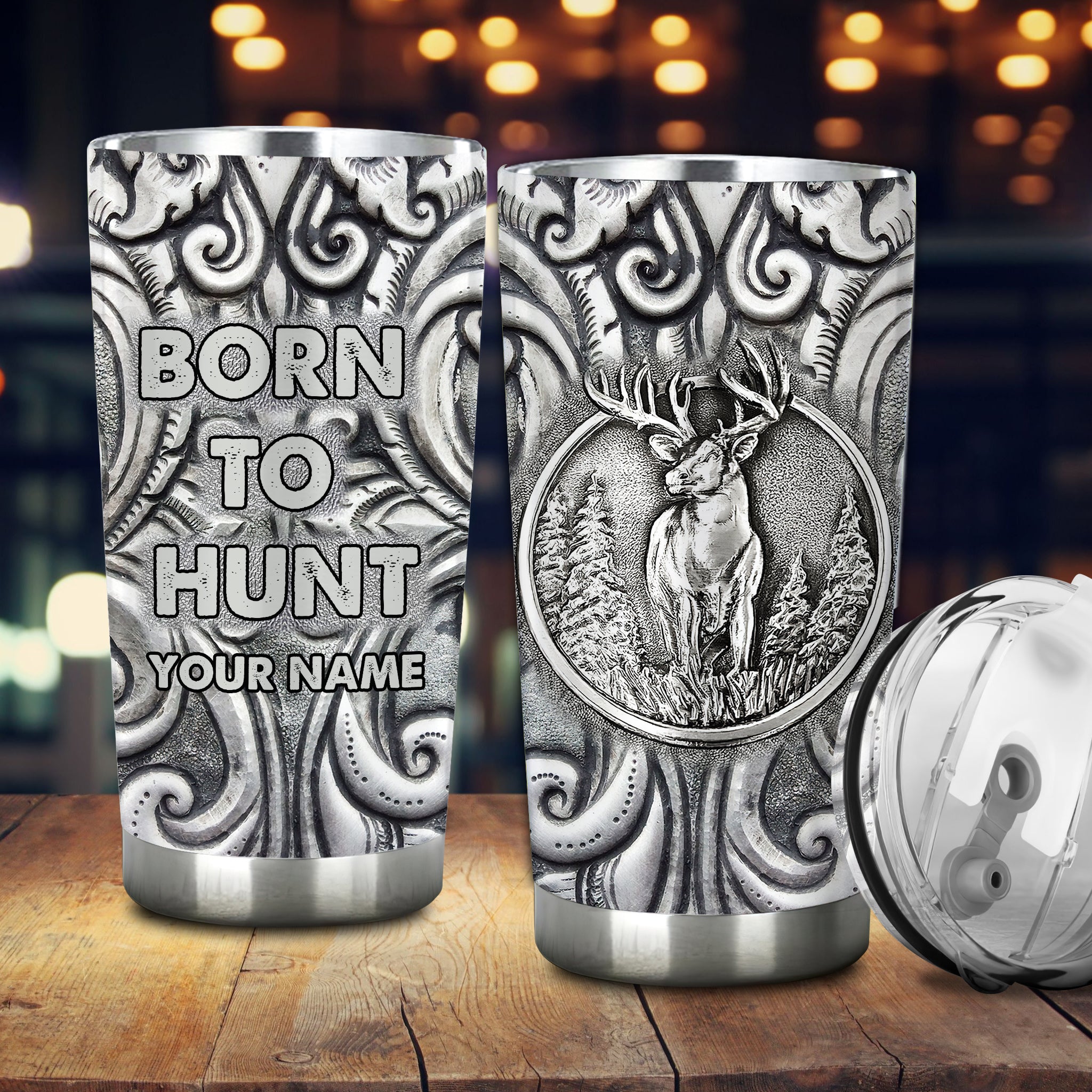Born To Hunt - Personalized Tumbler - Nsd99
