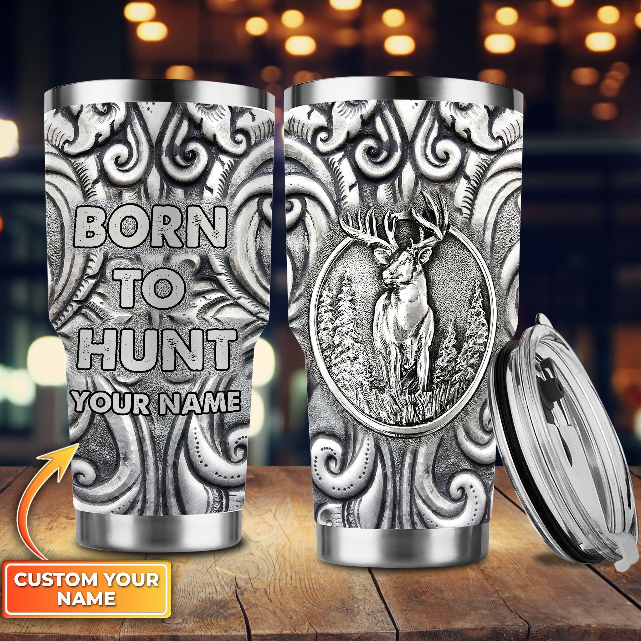 Born To Hunt - Personalized Tumbler - Nsd99