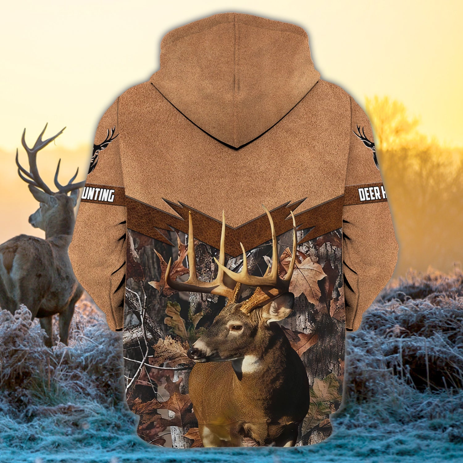 Hunting 5 - Personalized Name 3D Zipper hoodie - Pth98