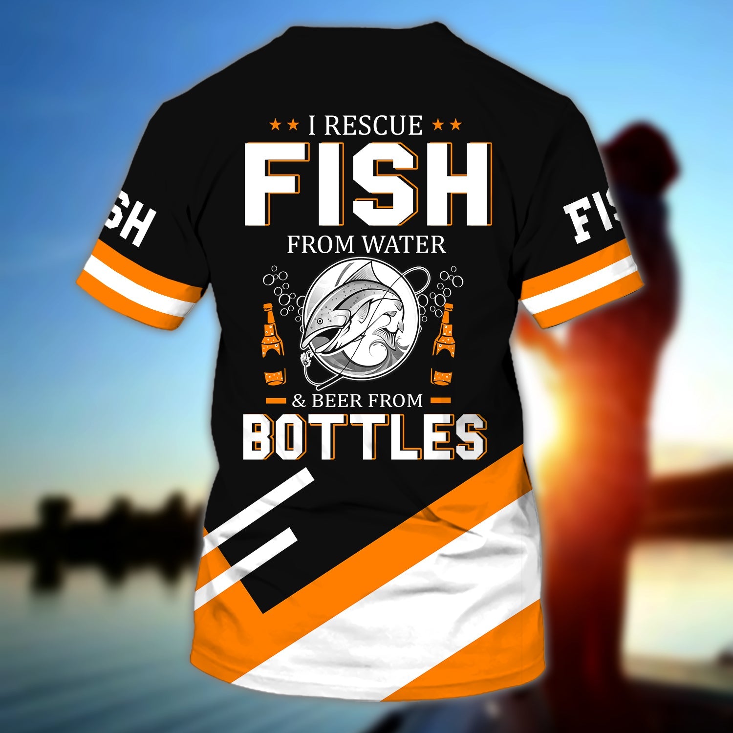 Born to Fish - Personalized Name 3D T Shirt 11 - HN95