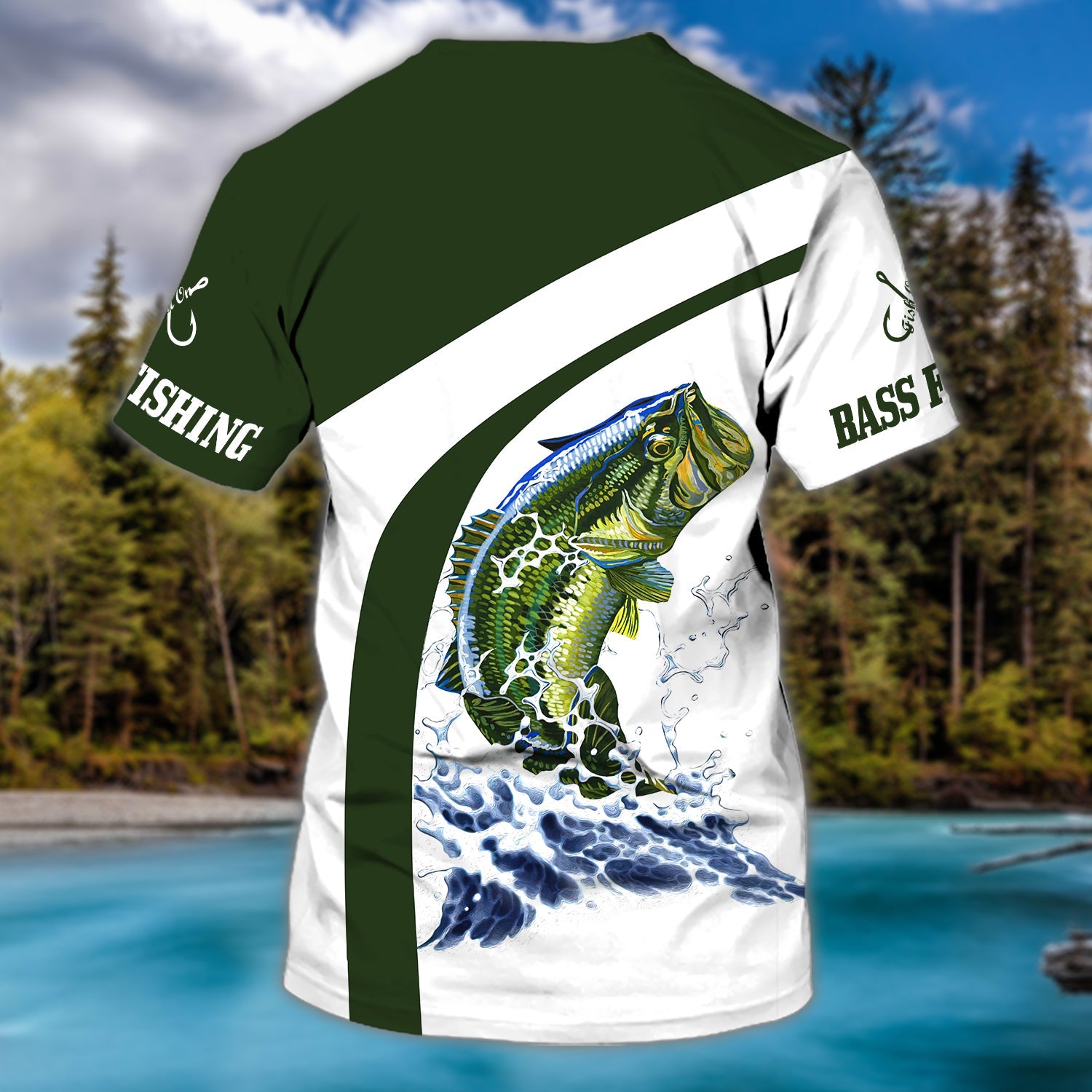 Bass Fishing - Custom Name Tshirt - 527
