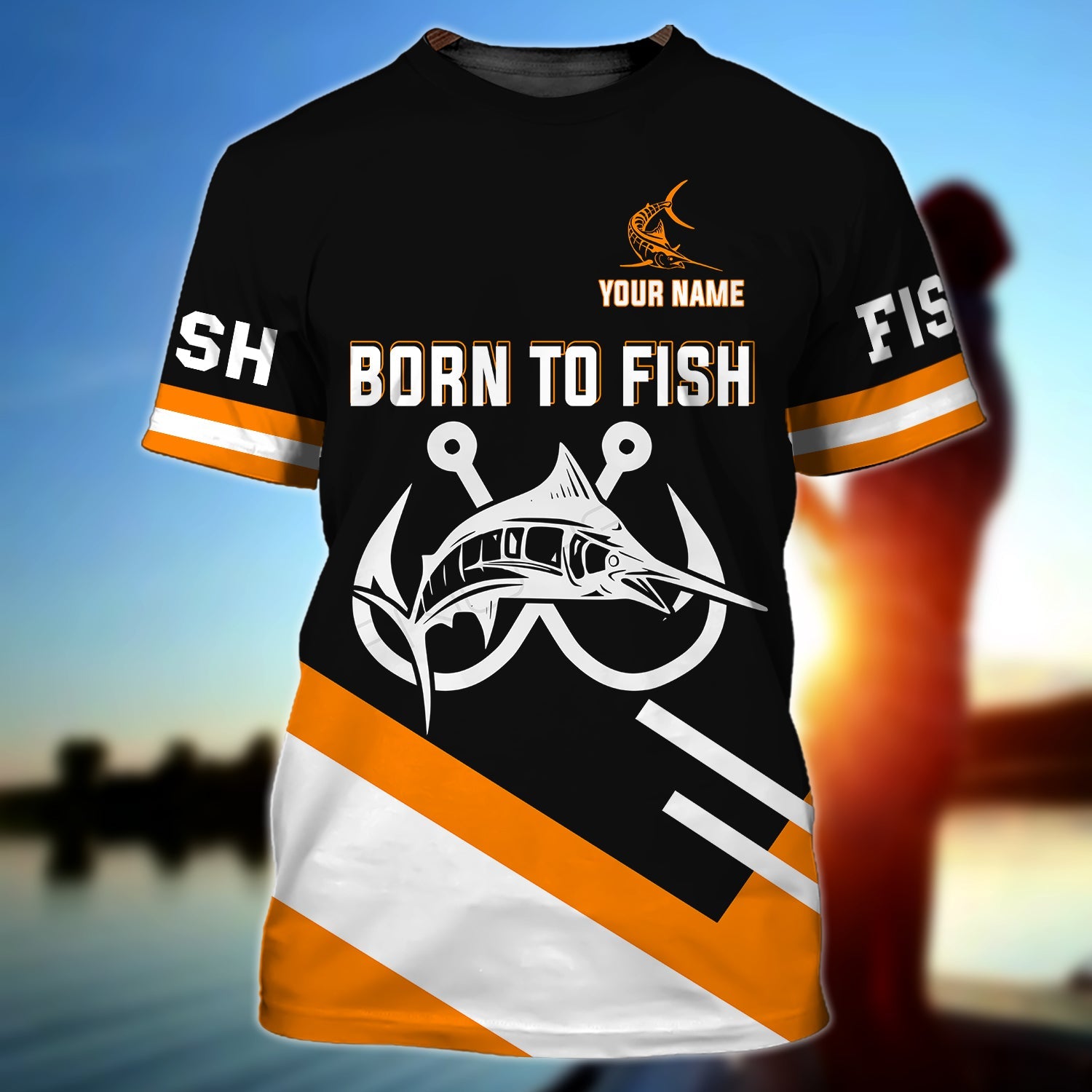 Born to Fish - Personalized Name 3D T Shirt 11 - HN95