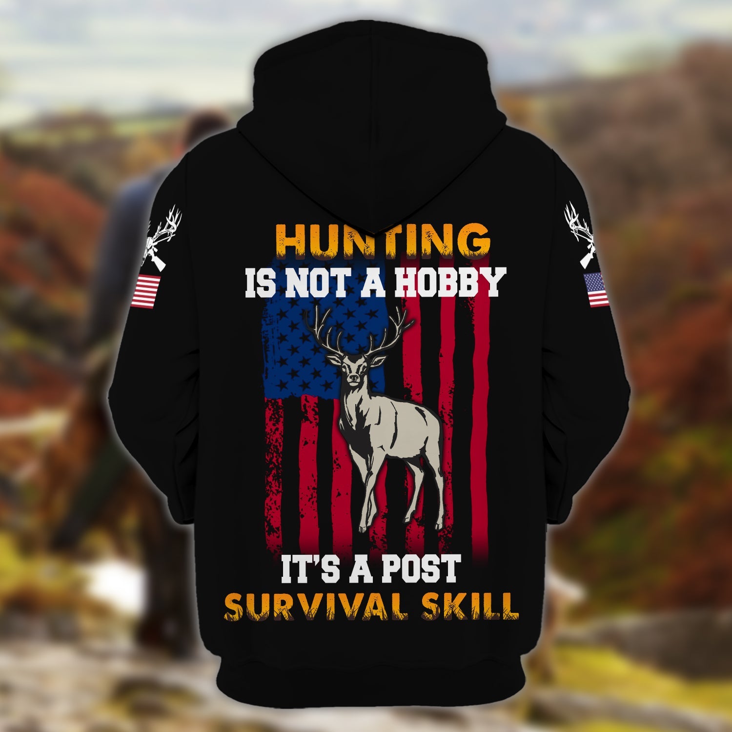 Hunting - Personalized Name 3D Zipper hoodie - Lta98 56
