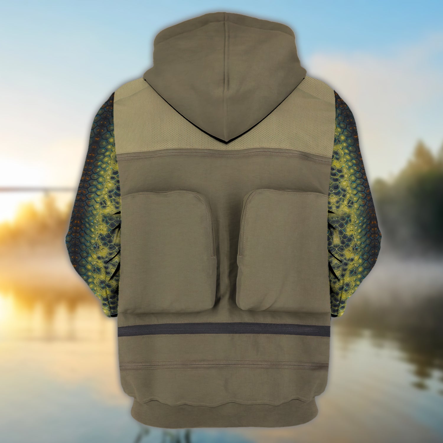 Custom 3D Bass Vest 3D Full Print Shirts, Unique Design for Anglers, Perfect Gift for Bass Fishing Enthusiasts!
