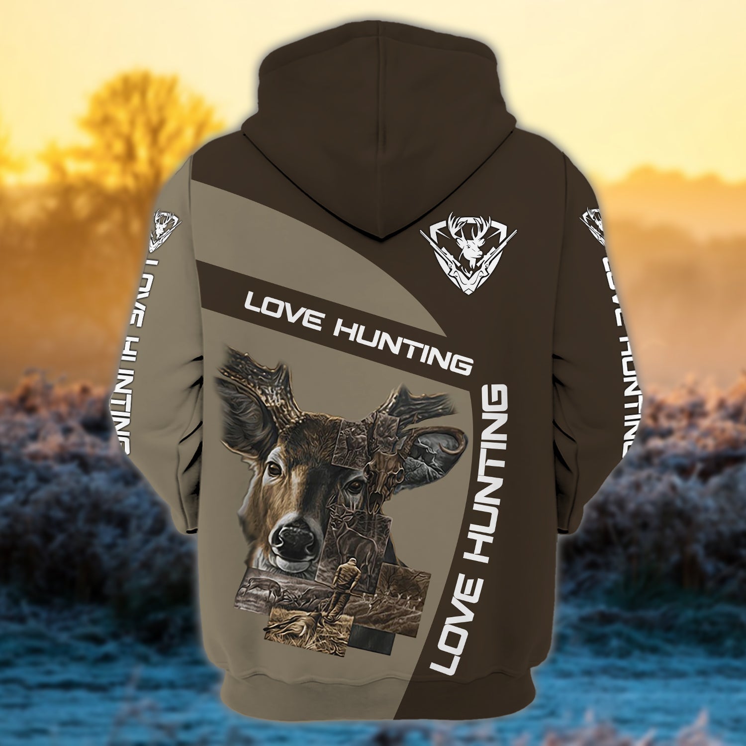 Hunting - Personalized Name 3D Zipper hoodie 222 - HTA
