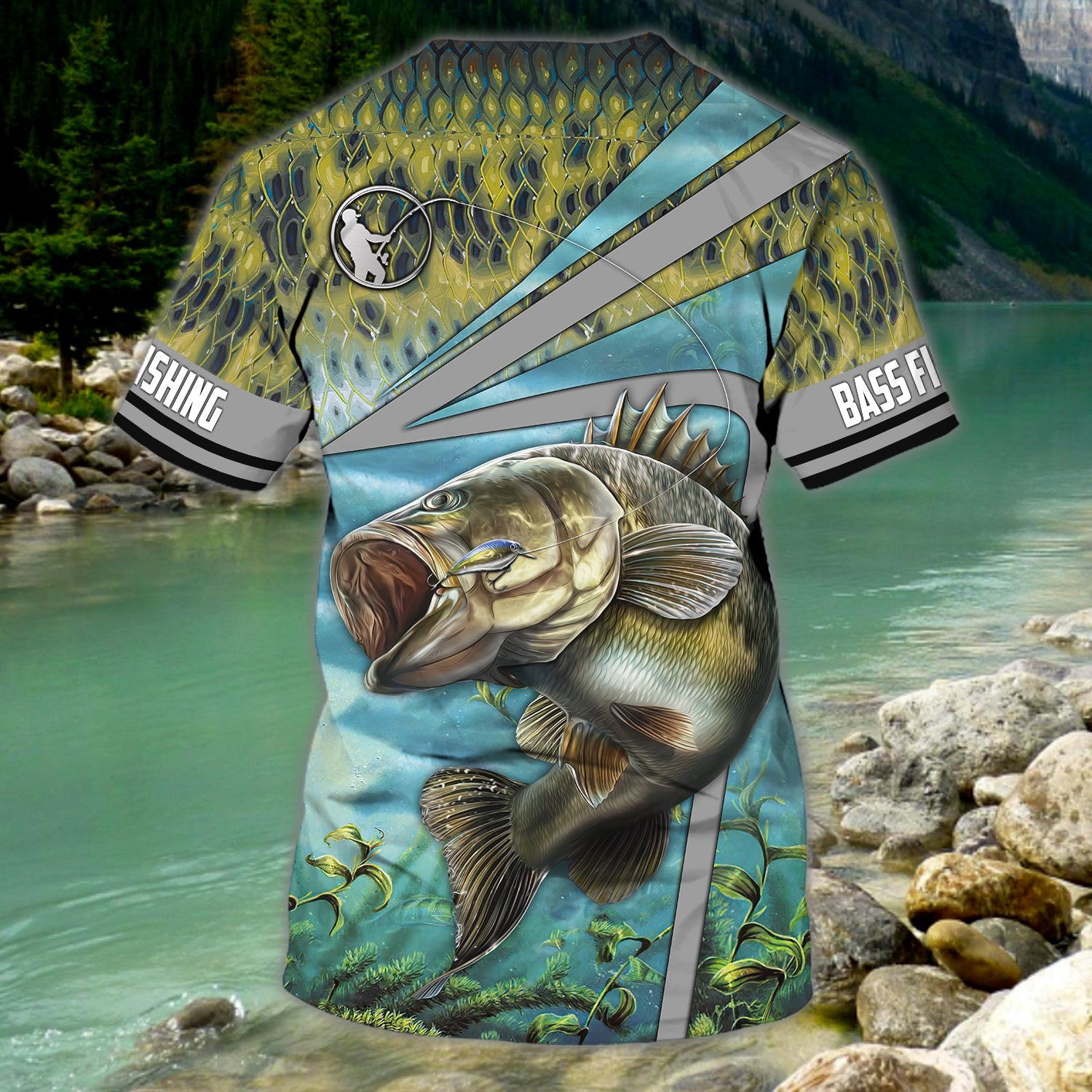 Bass Fishing - Personalized Name 3D Tshirt - 1243