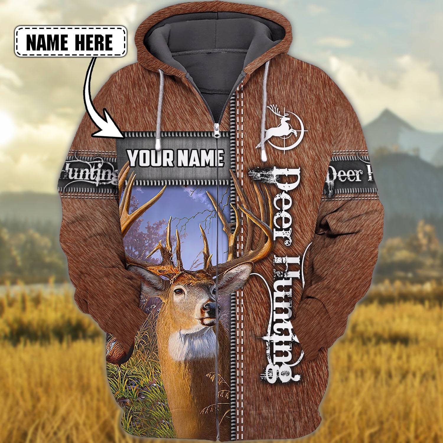 Deer Hunting Hoodie Zipper DT69-CT-1152
