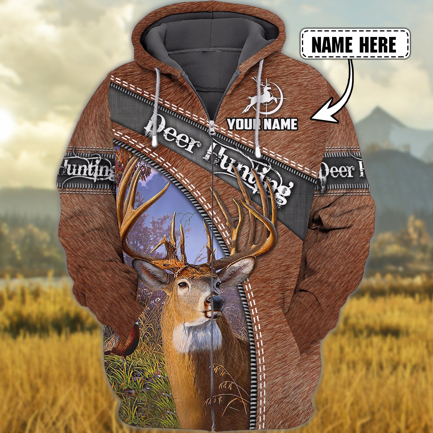 Deer Hunting Hoodie Zipper DT69-CT-1137