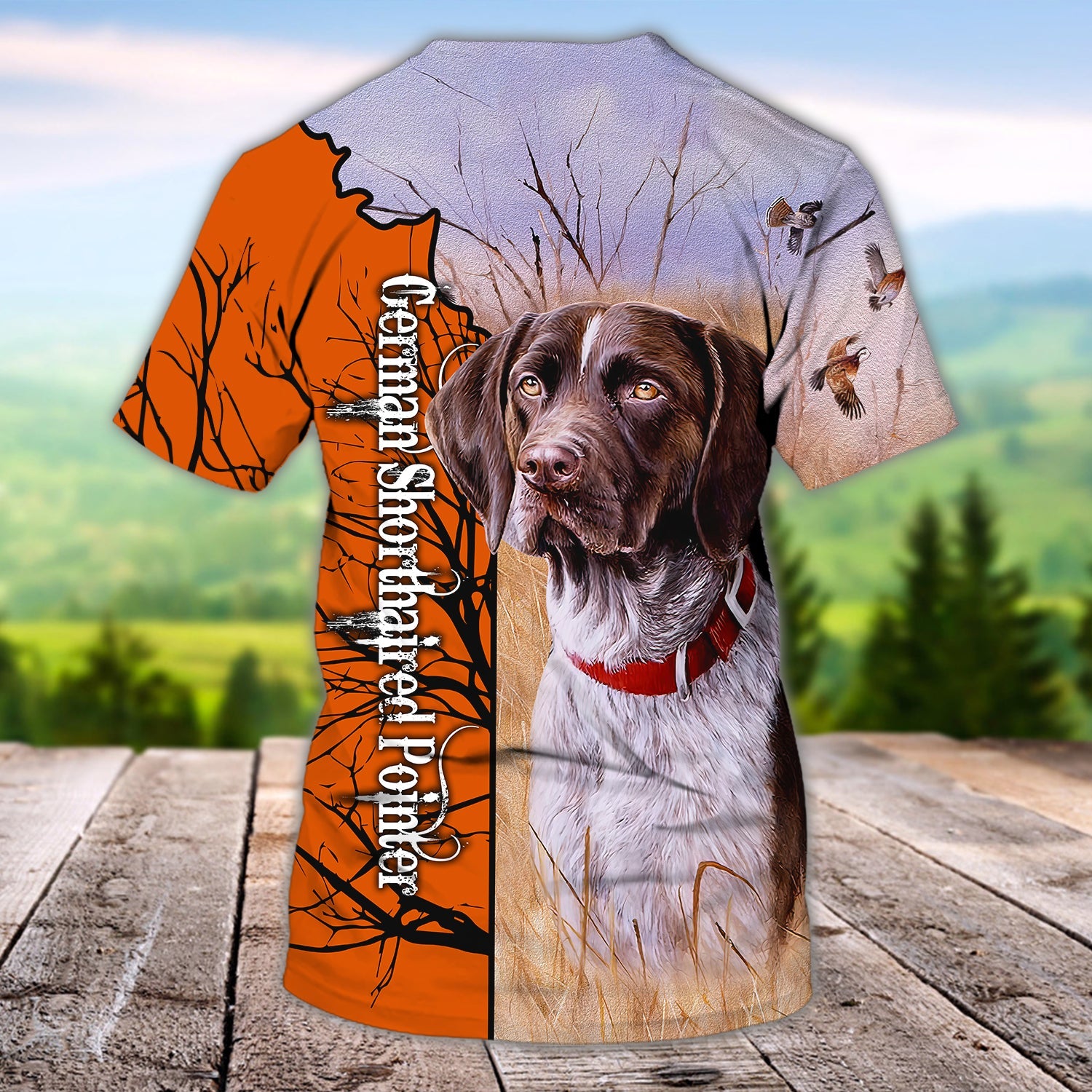 3D DOG HUNTING1 - Personalized Name 3D T Shirt - BY97
