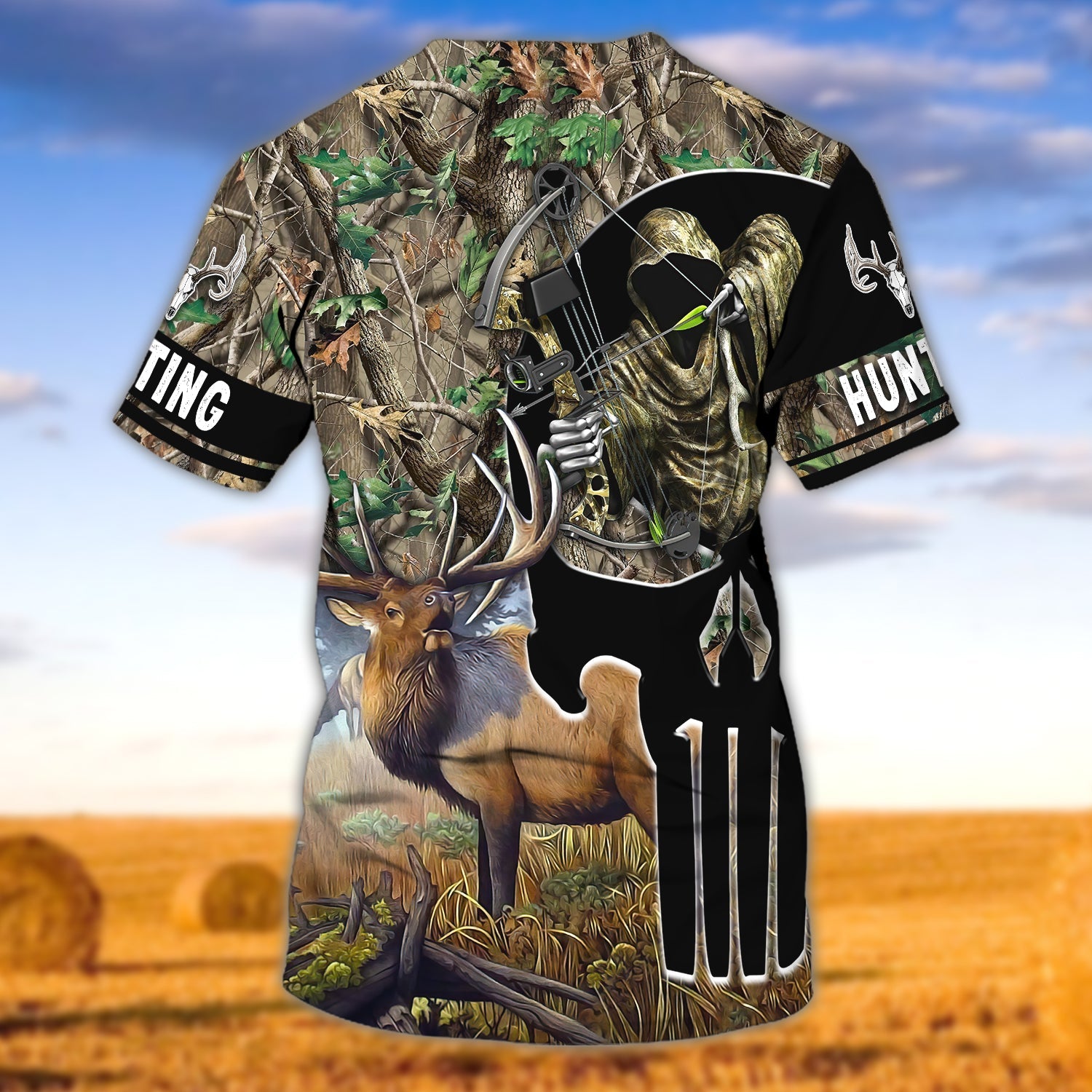 ELK Hunting 067 - Personalized Name 3D Tshirt - DAT93