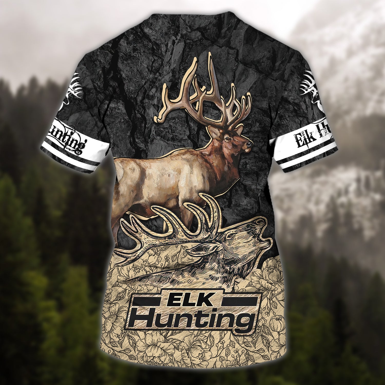 ELK Hunting 068 - Personalized Name 3D Tshirt - DAT93