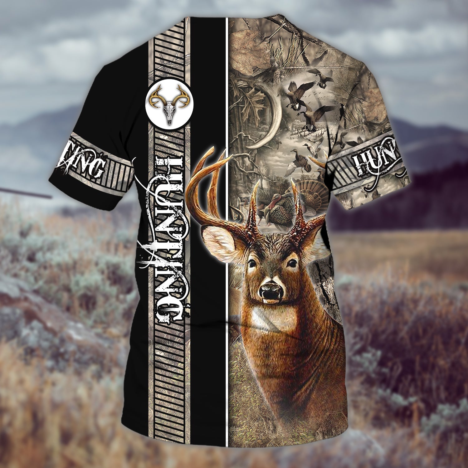 Deer Hunting - Personalized Name 3D Tshirt - Boom