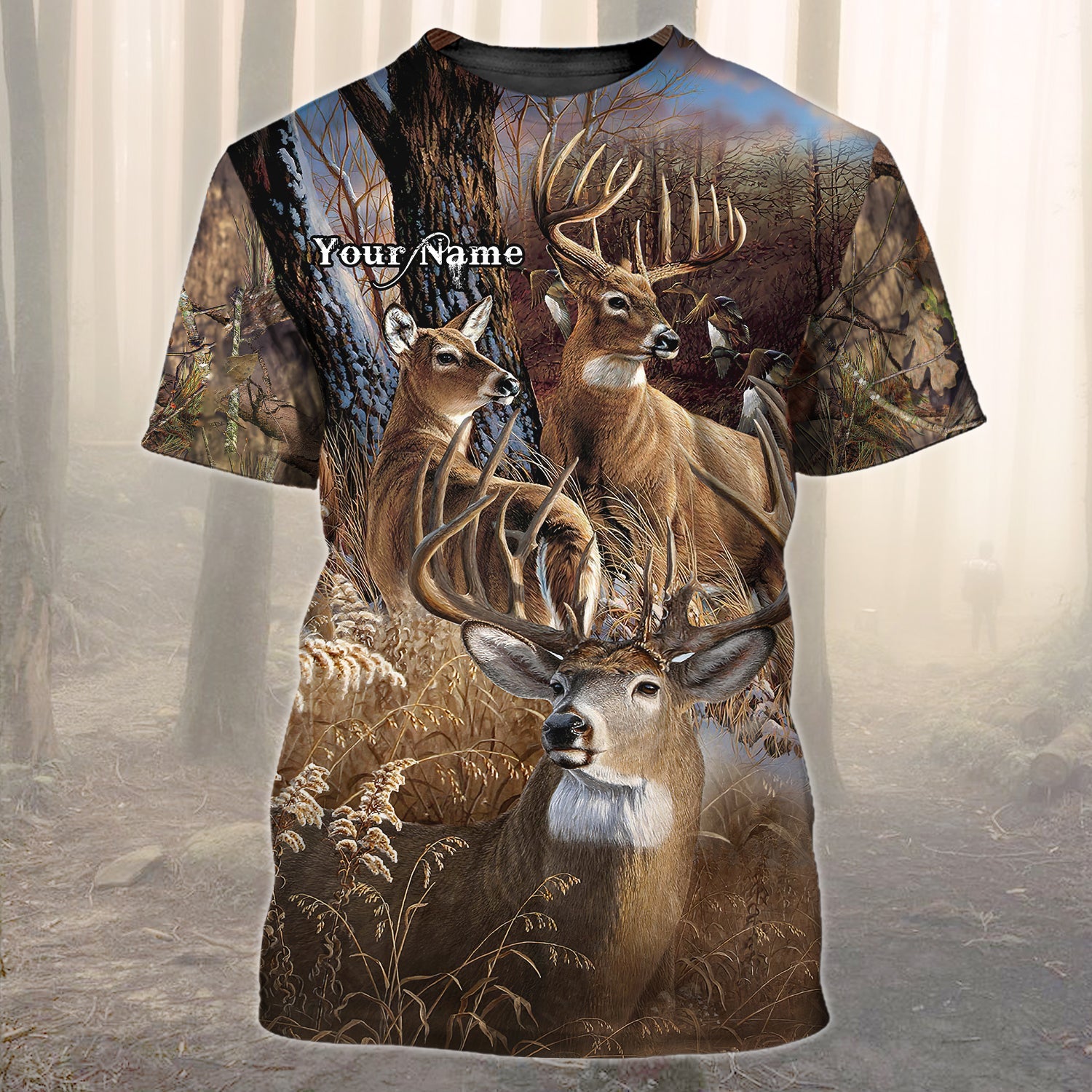 HUNTING 8668 - Personalized Name 3D T Shirt - NBTT