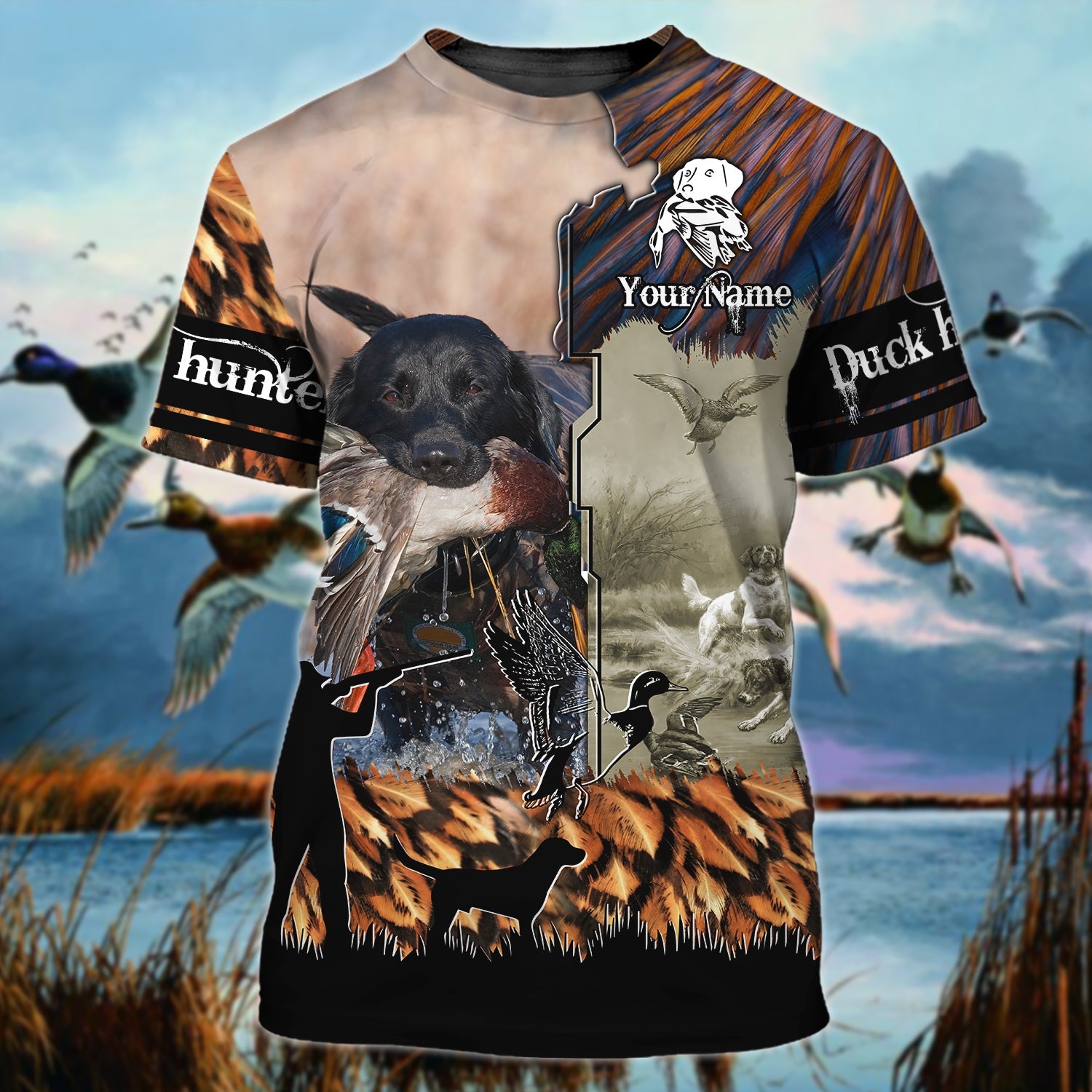 DUCK HUNTING - Personalized Name 3D Tshirt - MITRU
