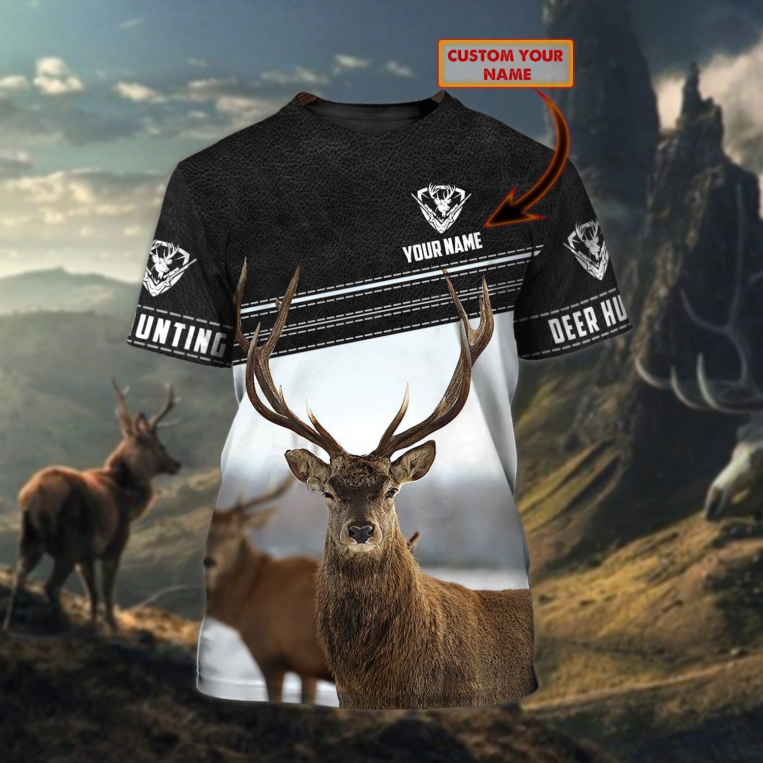 Hunting 09 - Personalized Name 3D Tshirt - HN95