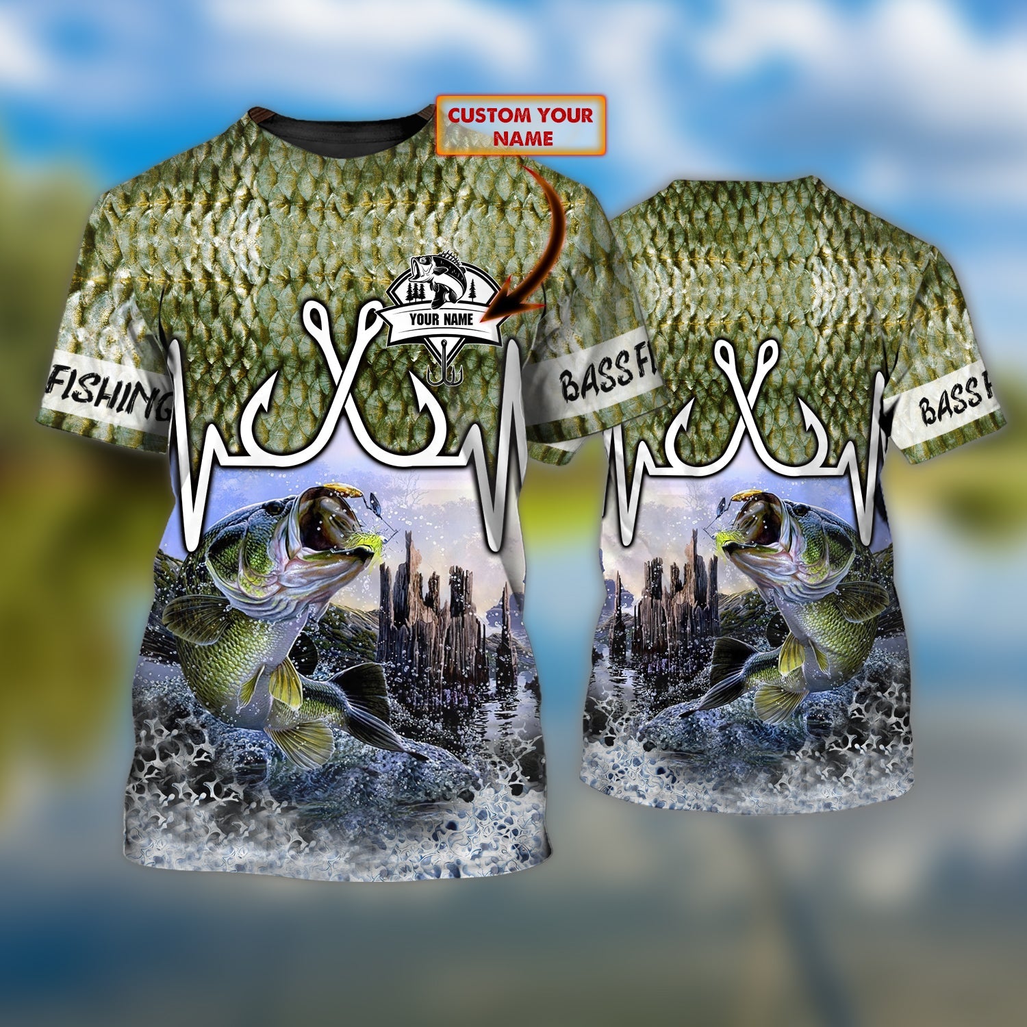 3D FISHING1 - Personalized Tshirt - BY97
