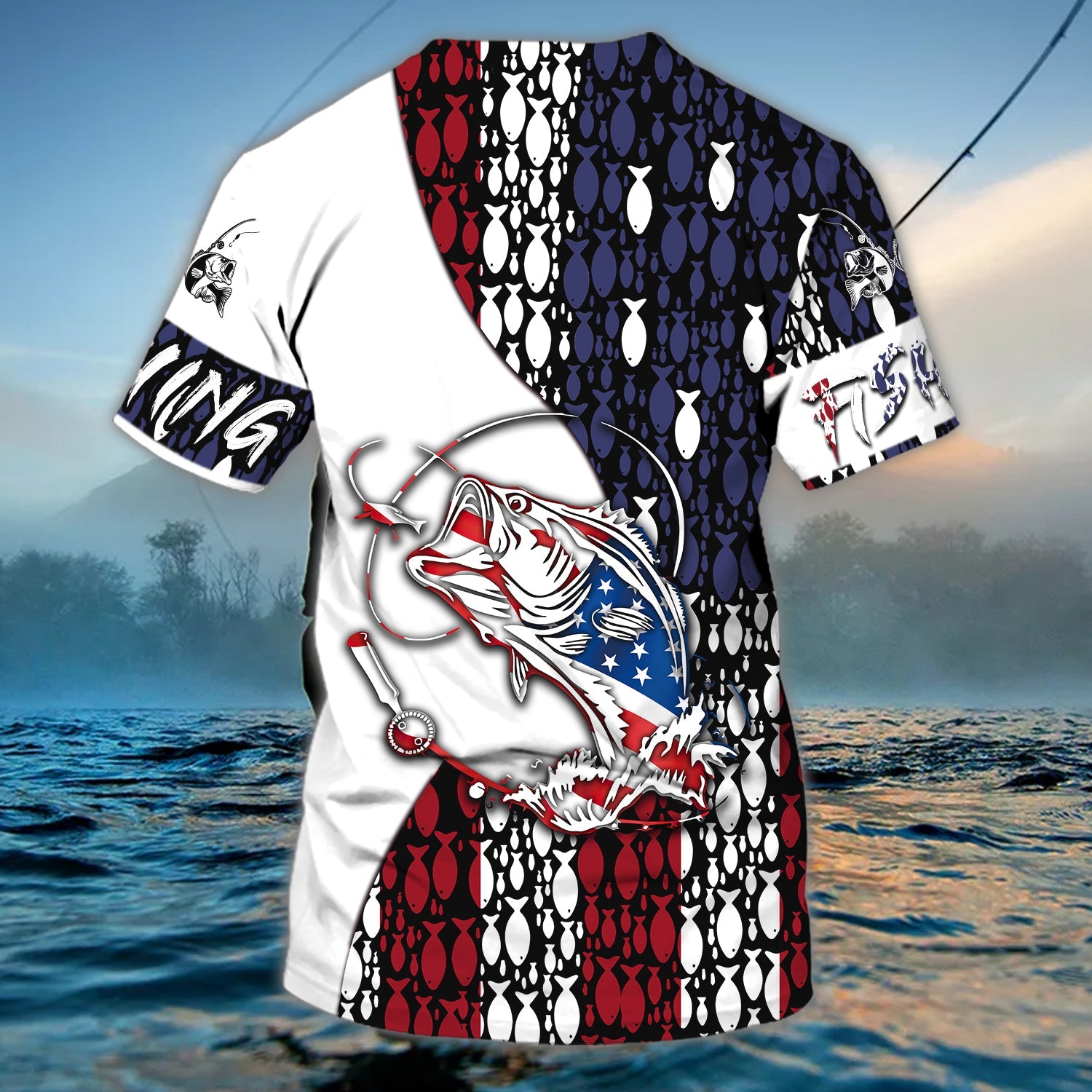 3D FISHING3 - Personalized Name 3D Tshirt - BY97