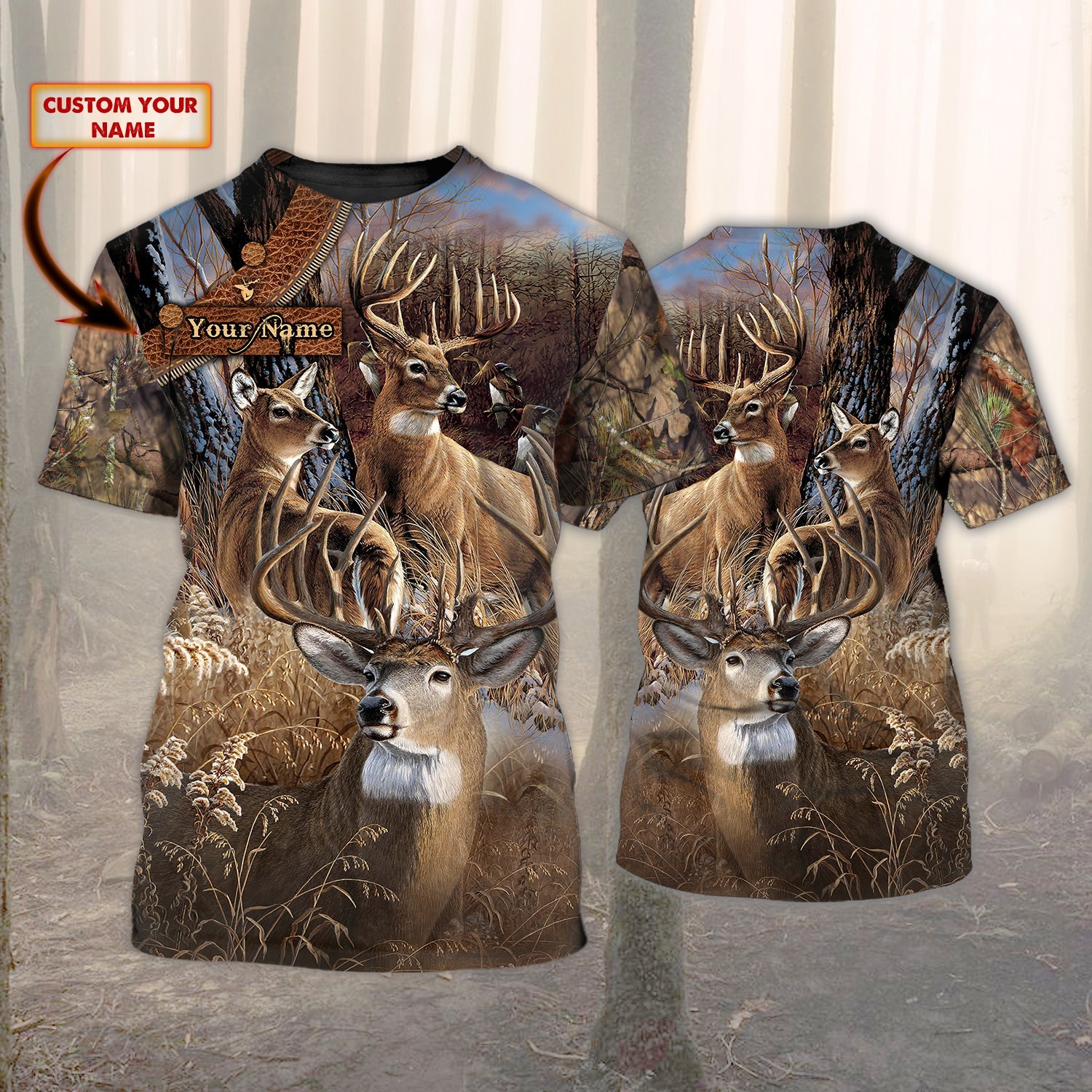 HUNTING 3979 - Personalized Name 3D T Shirt - NBTT