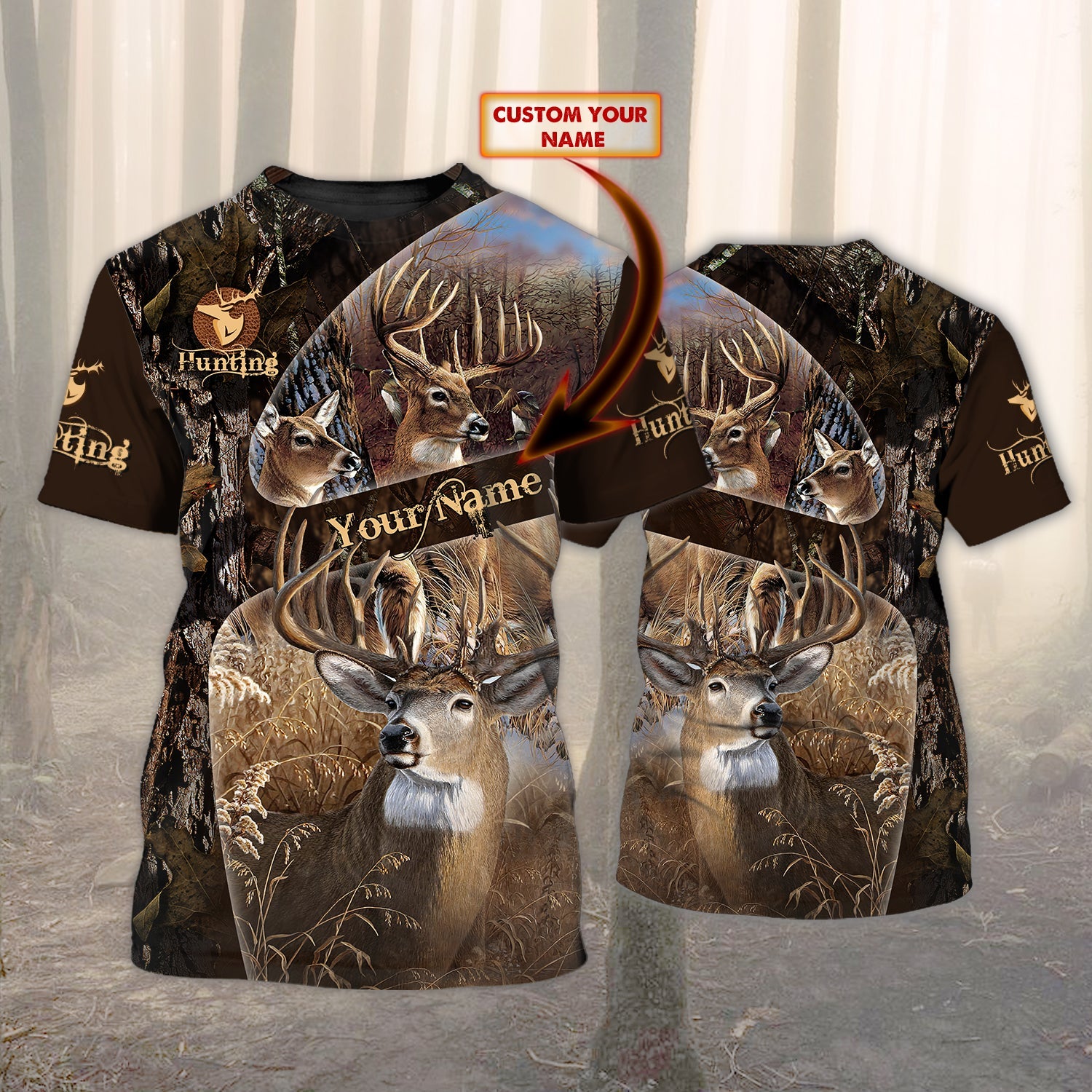 HUNTING 86 - Personalized Name 3D T Shirt - NBTT