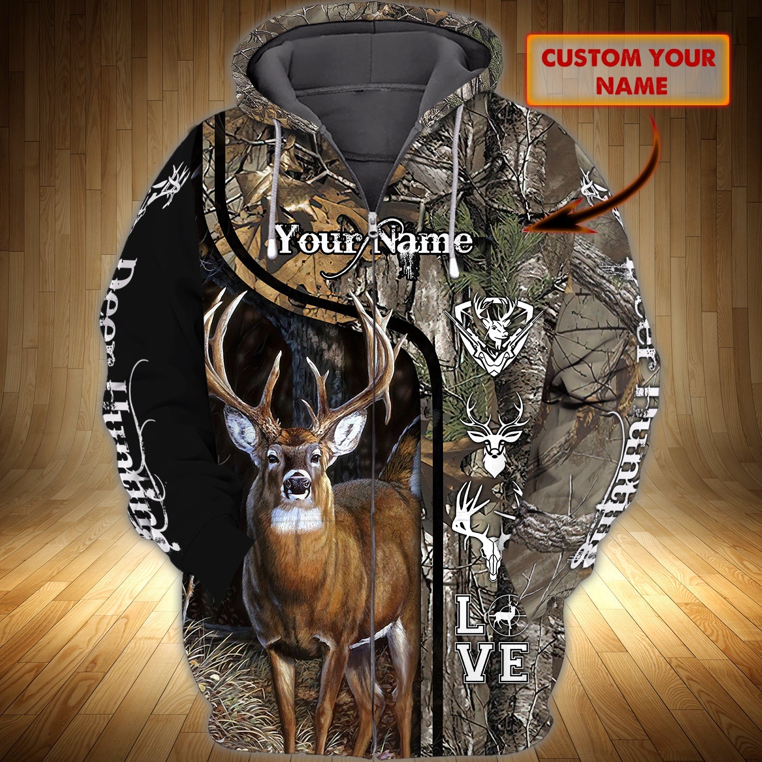 DEER HUNTING 3D FULL PRINT - CT-TAN-1