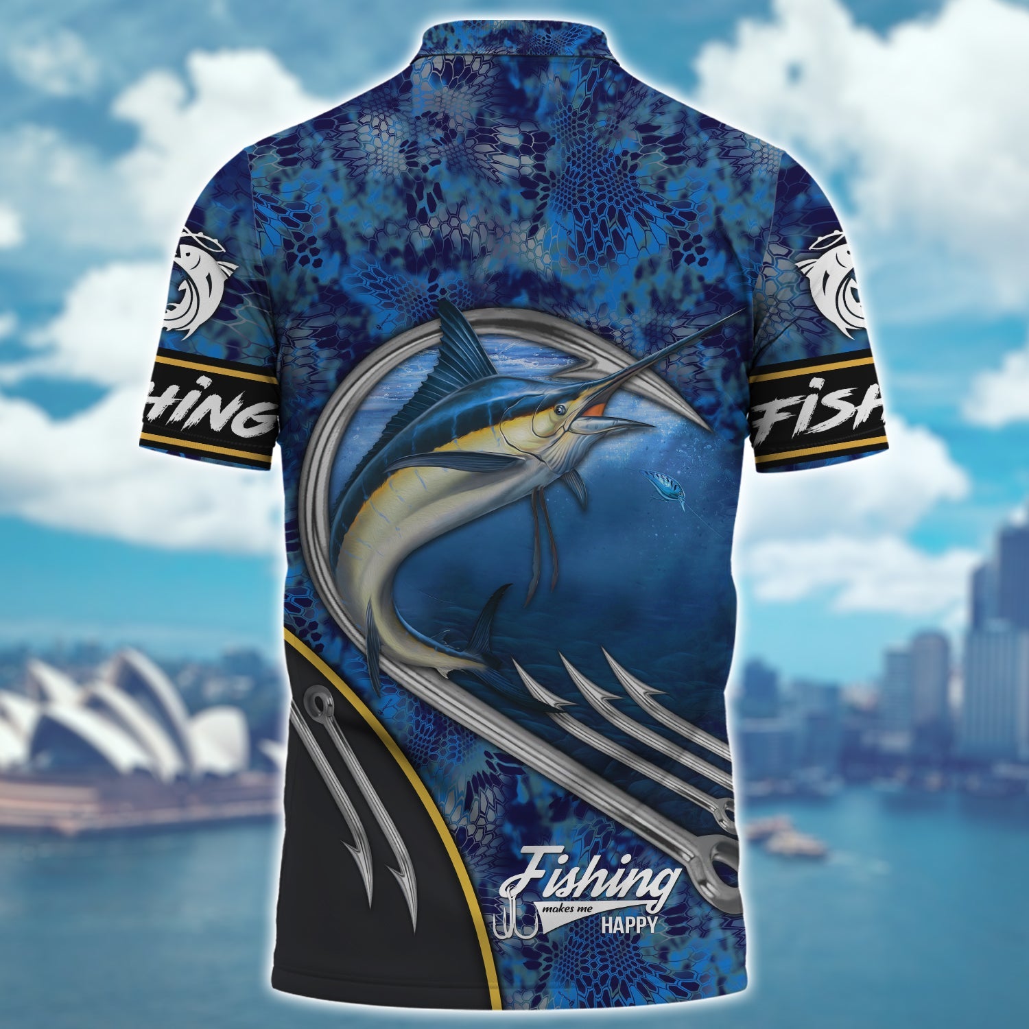 Fishing Personalized Name 3D Polo Shirt 173 - Nvc97